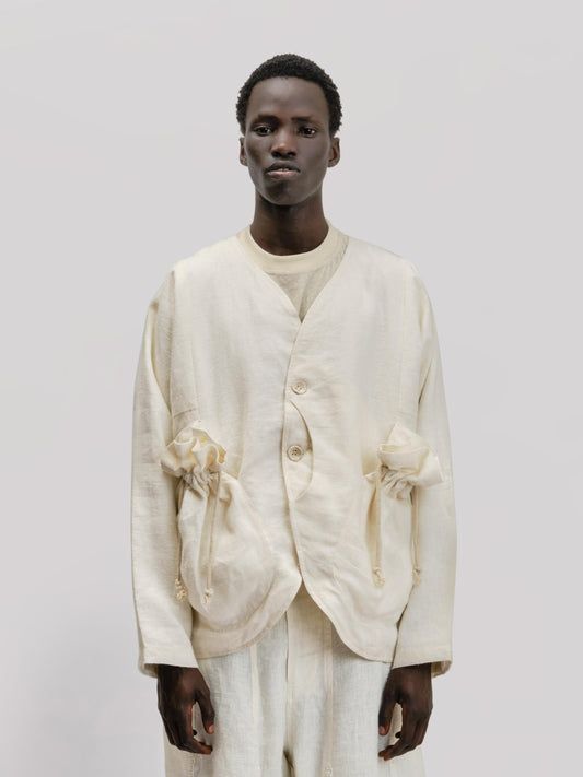 Beekeeper Jacket – Japanese Brushed Linen - White