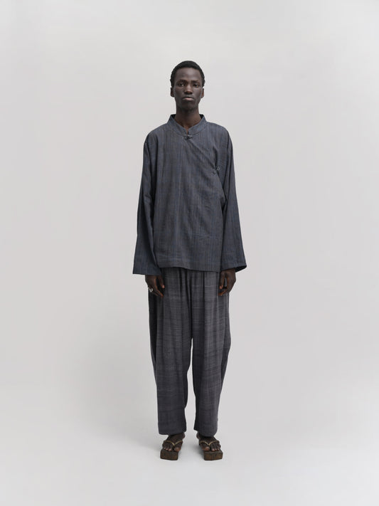 Shepherd Jacket – Handwoven Cotton – Gray