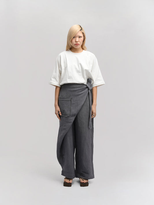 Shepherd Pant – Handwoven Organic Cotton – Grey