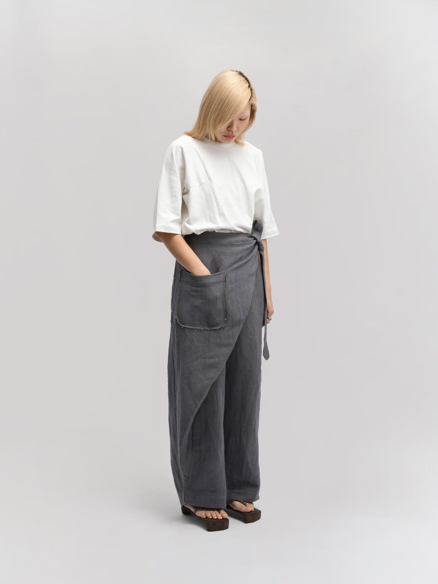 Shepherd Pant – Handwoven Organic Cotton – Grey