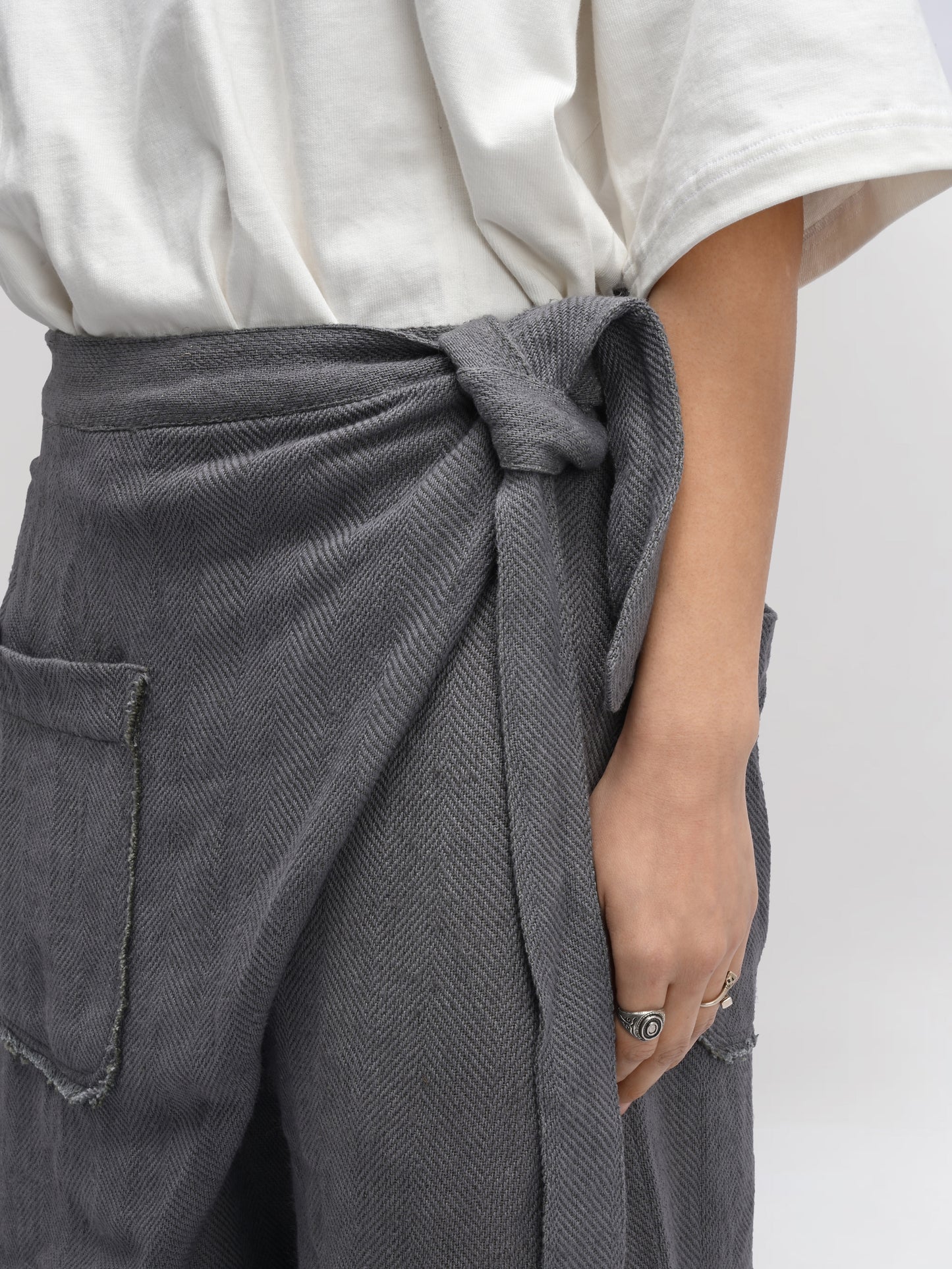 Shepherd Pant – Handwoven Organic Cotton – Grey