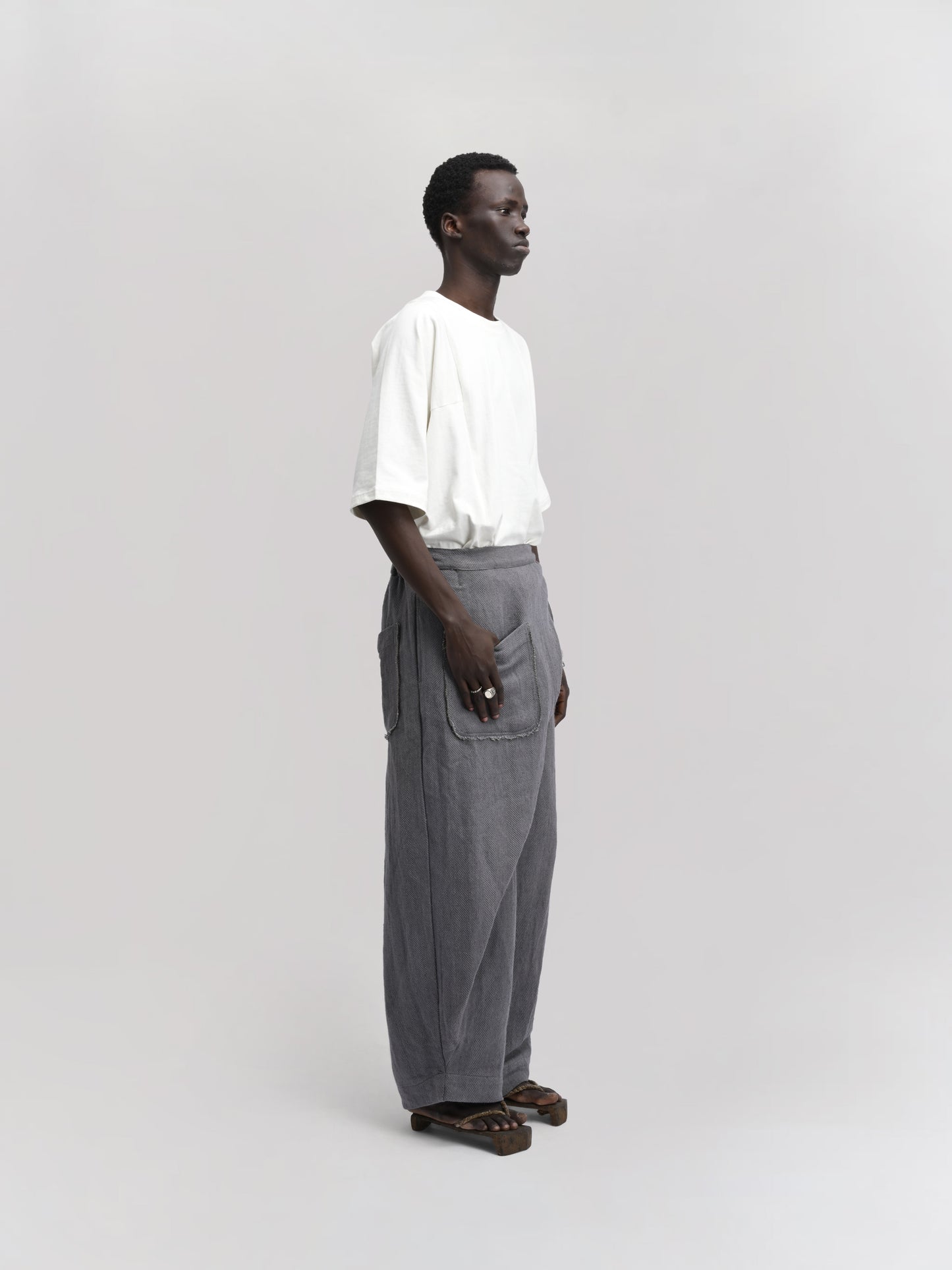 Shepherd Pant – Handwoven Organic Cotton – Grey
