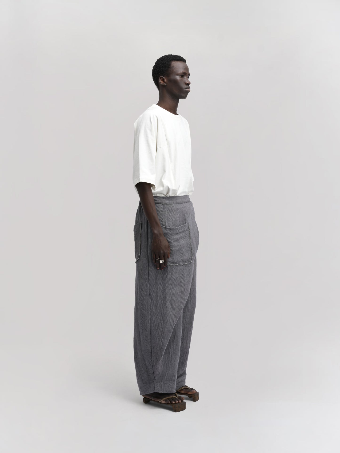 Shepherd Pant – Handwoven Organic Cotton – Grey