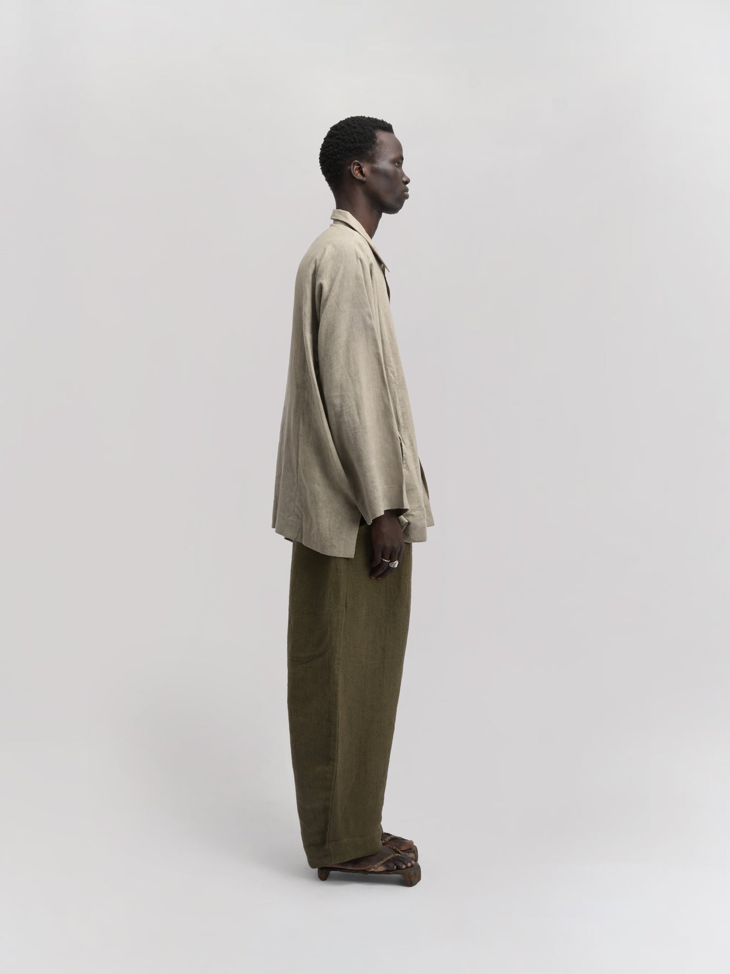 Farmer Shirt – Linen Cotton Blend – Light Green