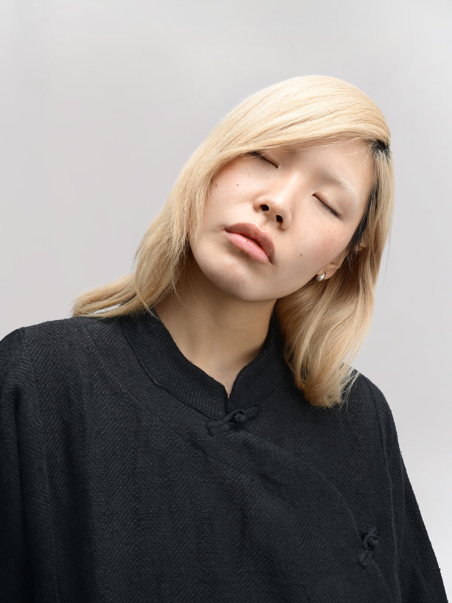 Shepherd Jacket – Handwoven Cotton – Dyed Black