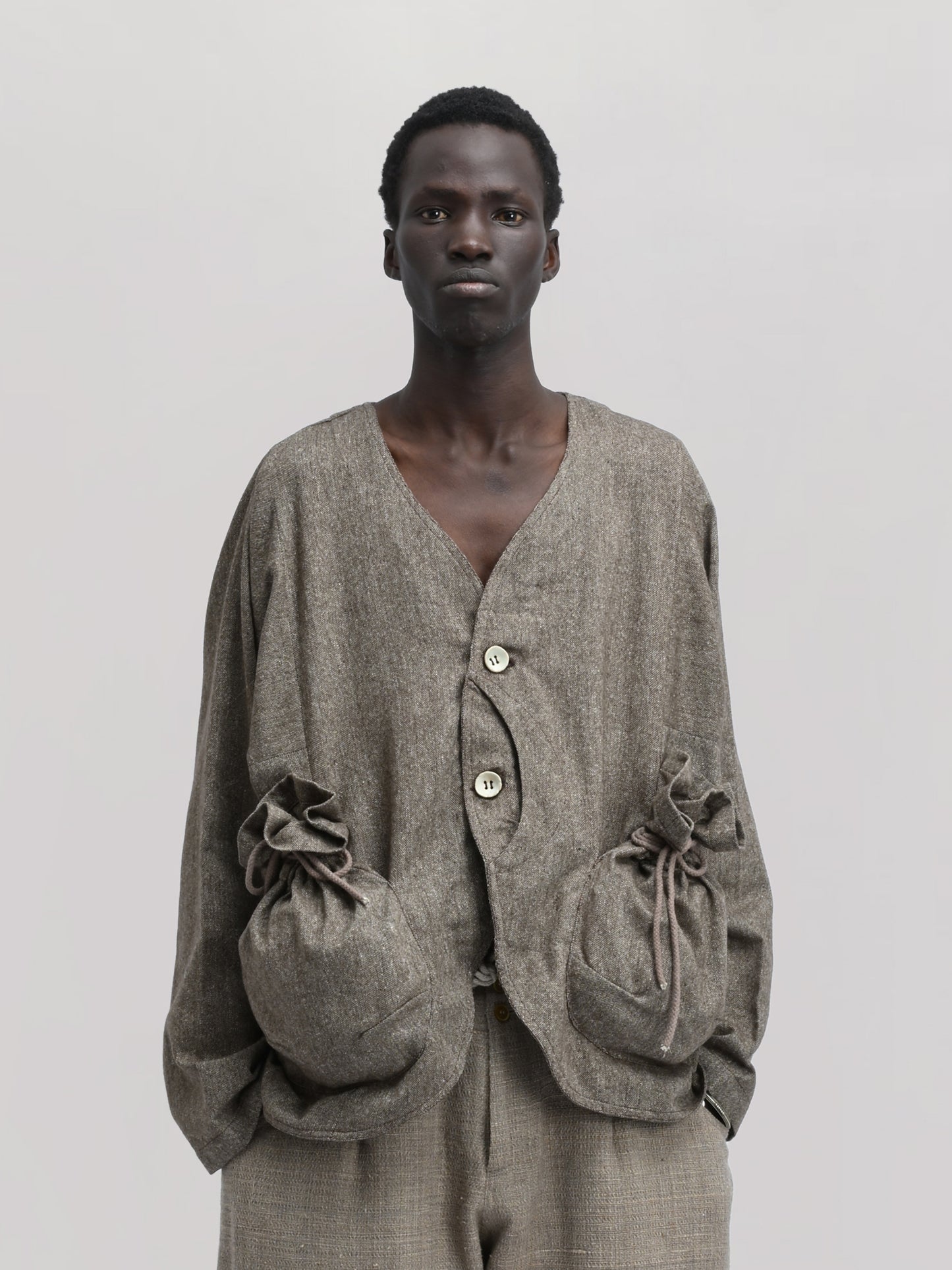 Beekeeper Jacket – Antique Herringbone – Taupe Brown