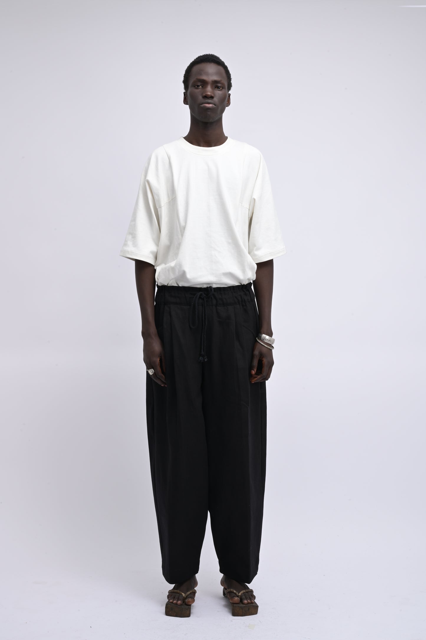 Farmer Pant – Handwoven Cotton – Dyed Black