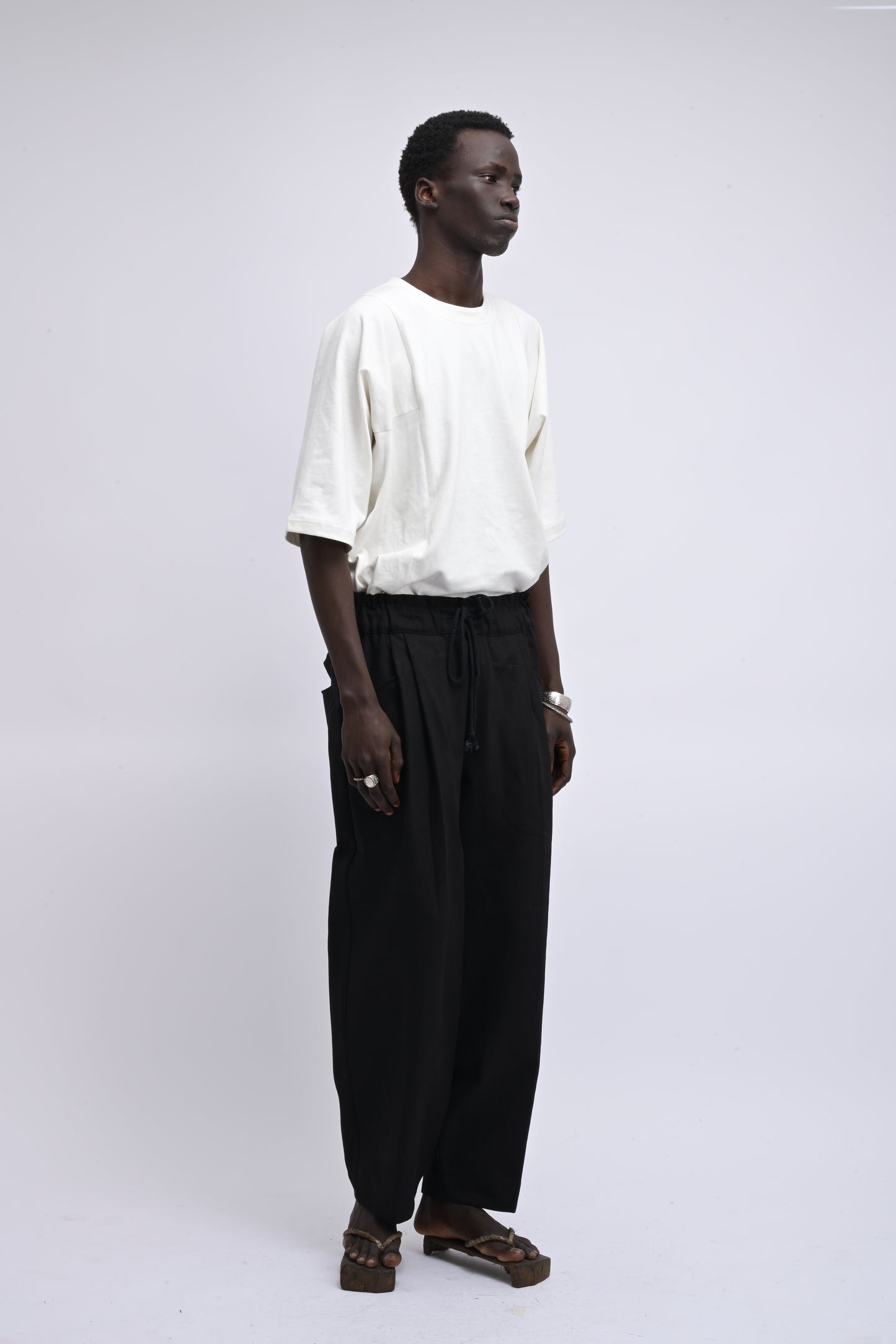 Farmer Pant – Handwoven Cotton – Dyed Black