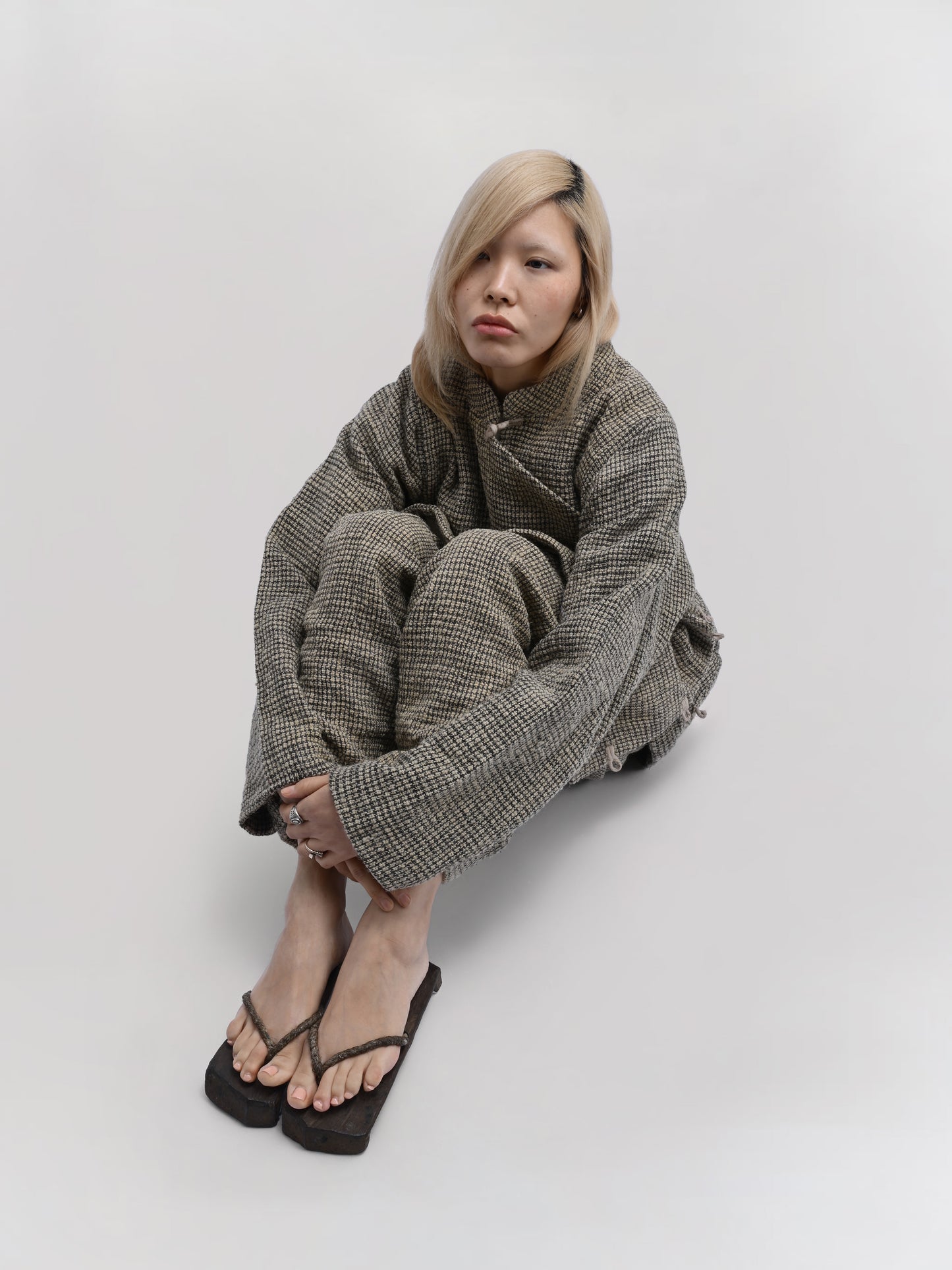 Sailor Pant – Handwoven Wool Tweed – Taupe Brown
