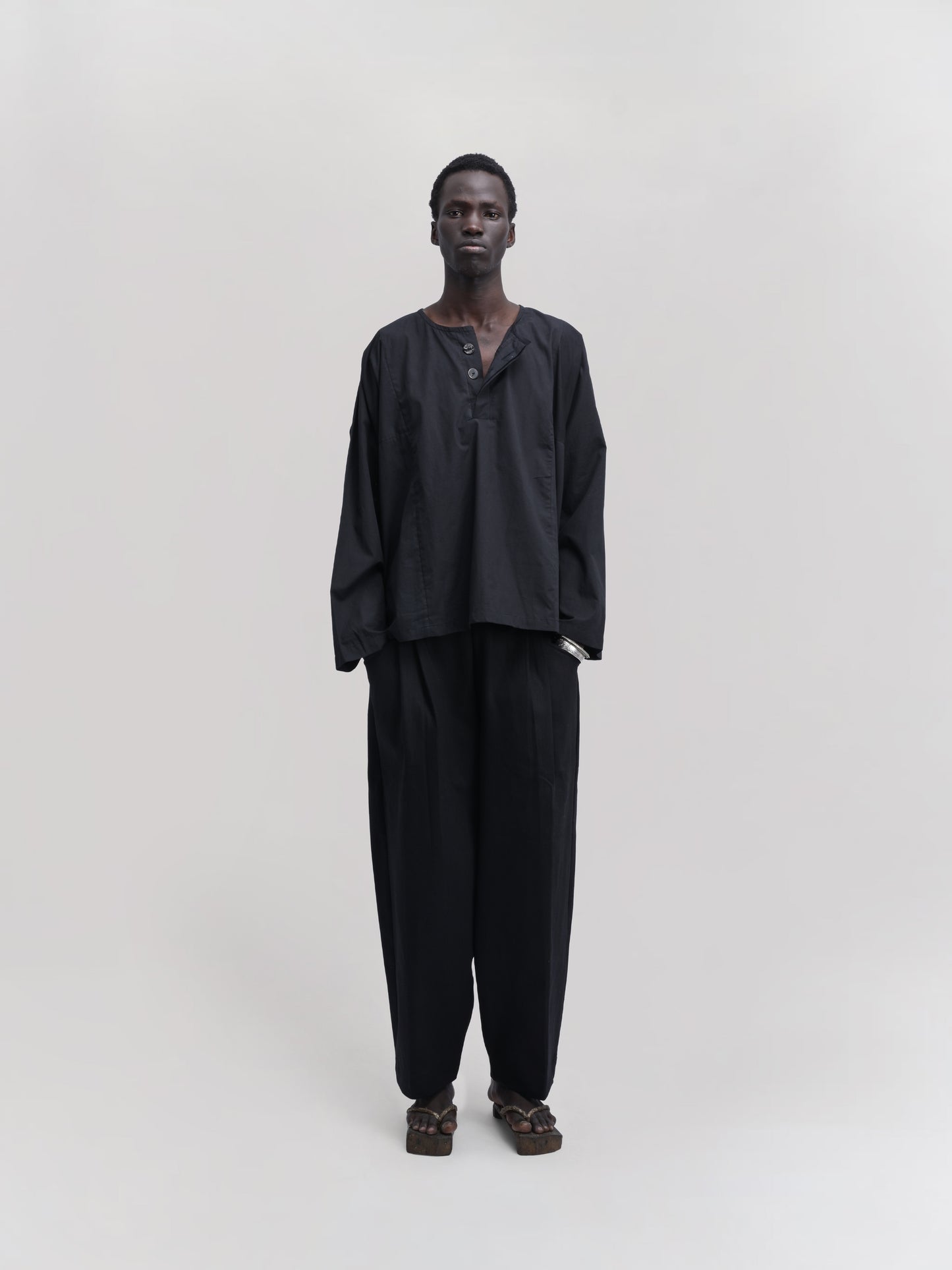 Fisherman Shirt – Organic Cotton Poplin – Black