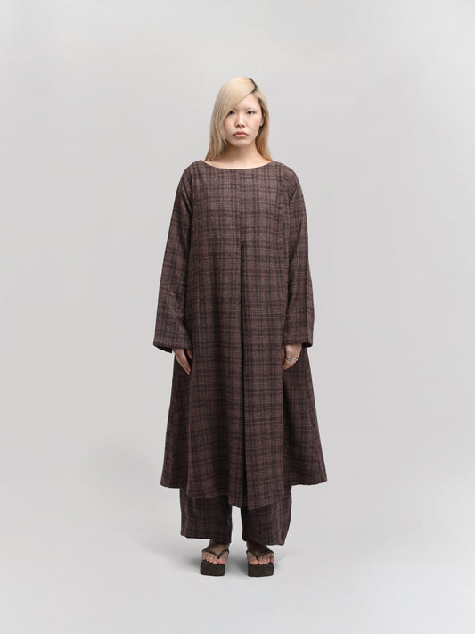 Sailor Dress – Handwoven Sheep Wool – Brown