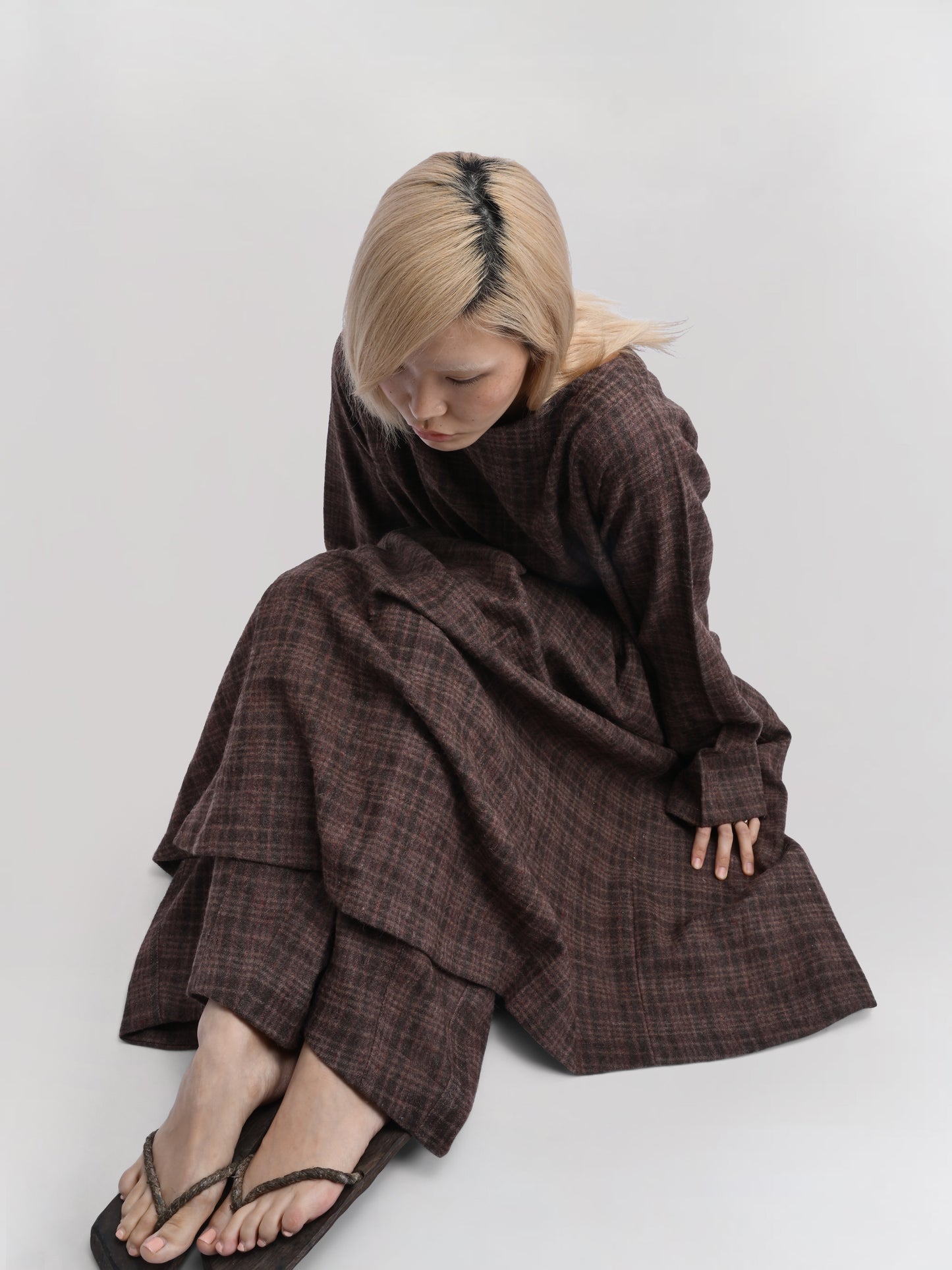 Sailor Dress – Handwoven Sheep Wool – Brown