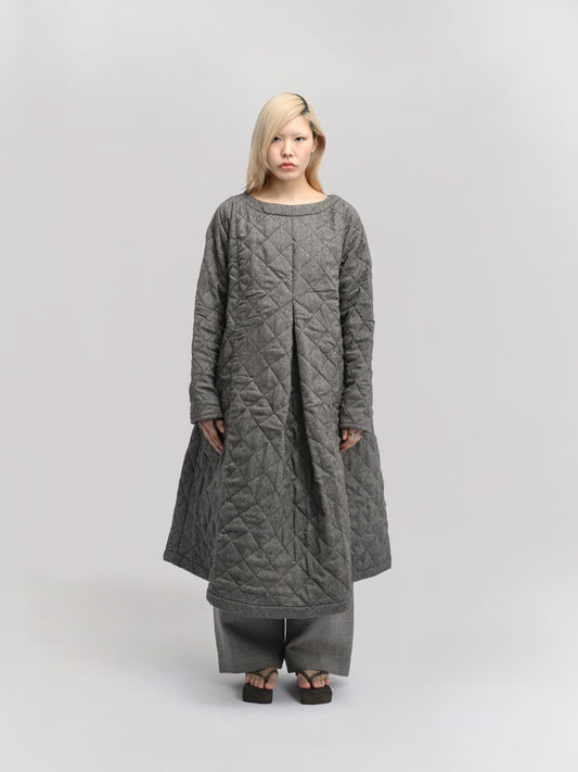 Sailor Dress – Antique Japanese Wool – Warm Gray