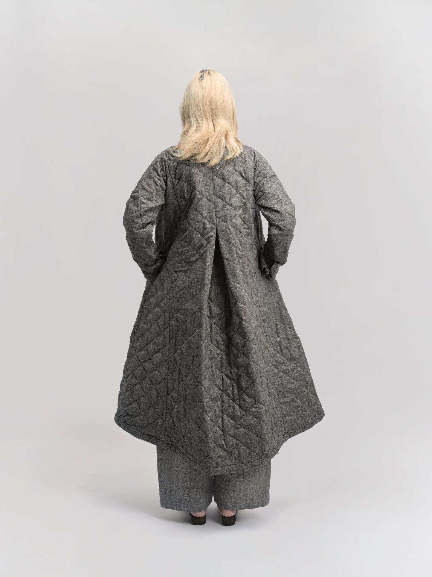 Sailor Dress – Antique Japanese Wool – Warm Gray