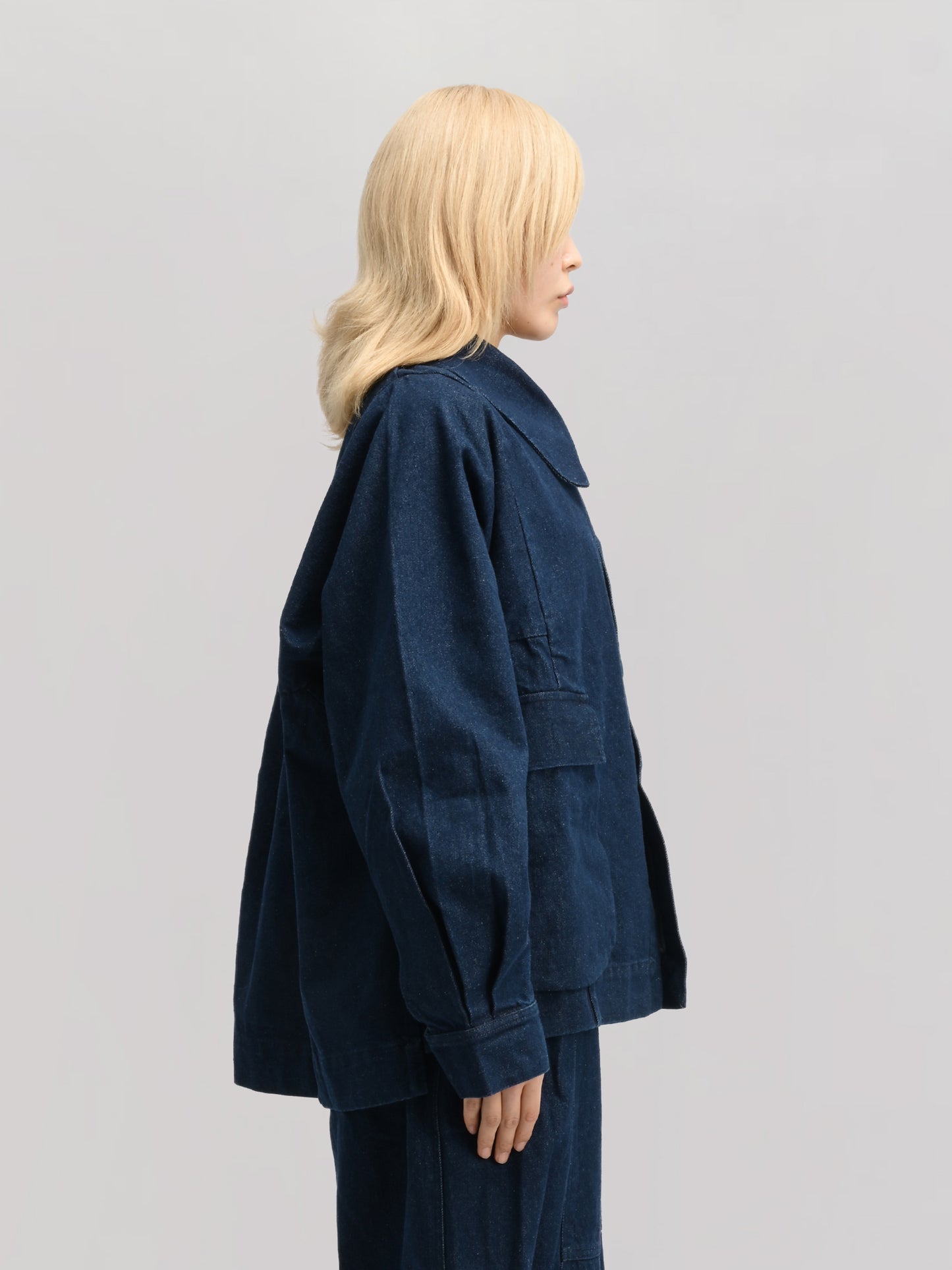 Farmer Jacket – Stonewashed Kojima Denim – Blue