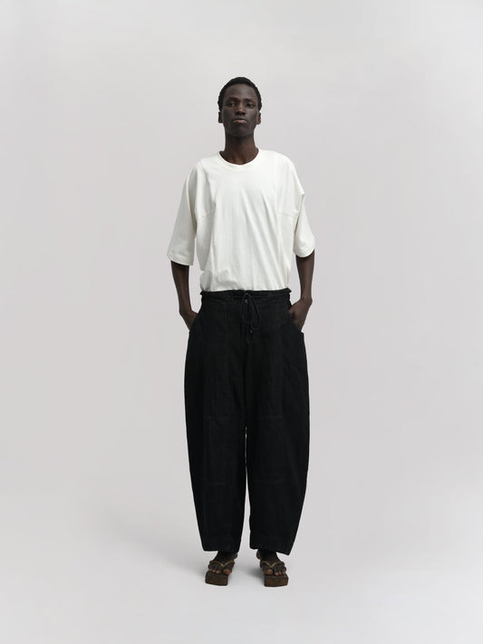 Fisherman Pant – Stonewashed Kojima Denim – Black