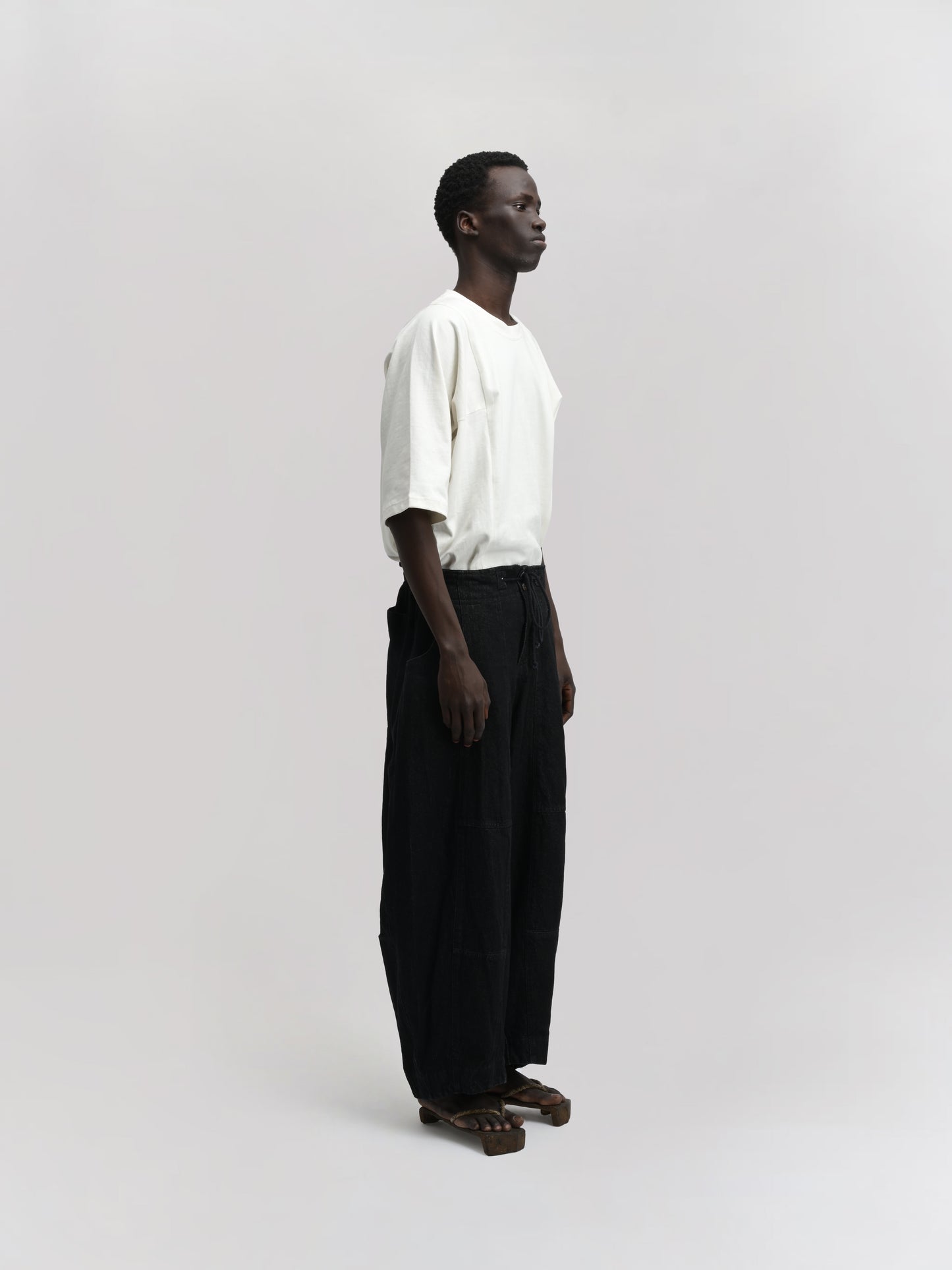 Fisherman Pant – Stonewashed Kojima Denim – Black