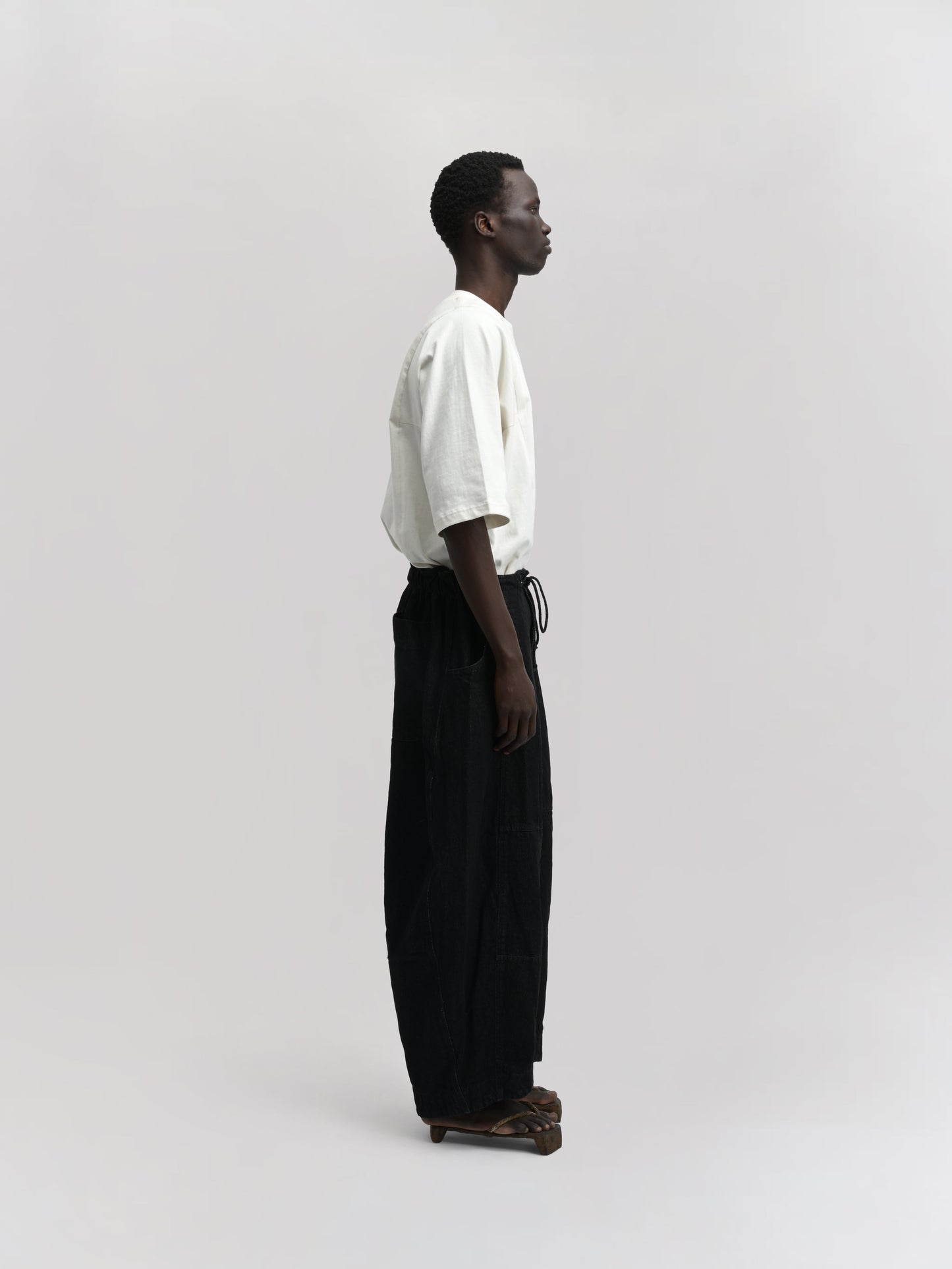 Fisherman Pant – Stonewashed Kojima Denim – Black
