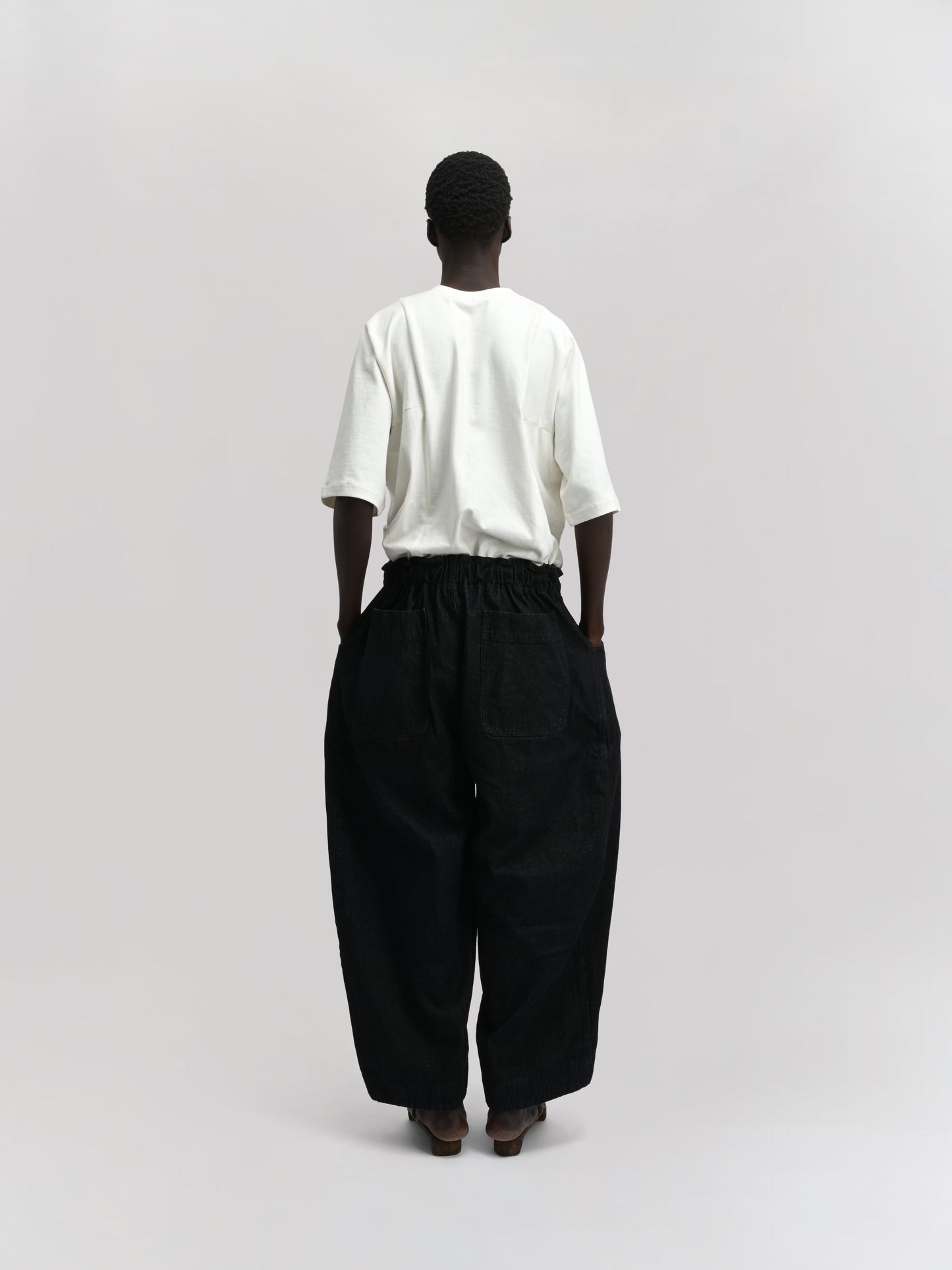 Fisherman Pant – Stonewashed Kojima Denim – Black
