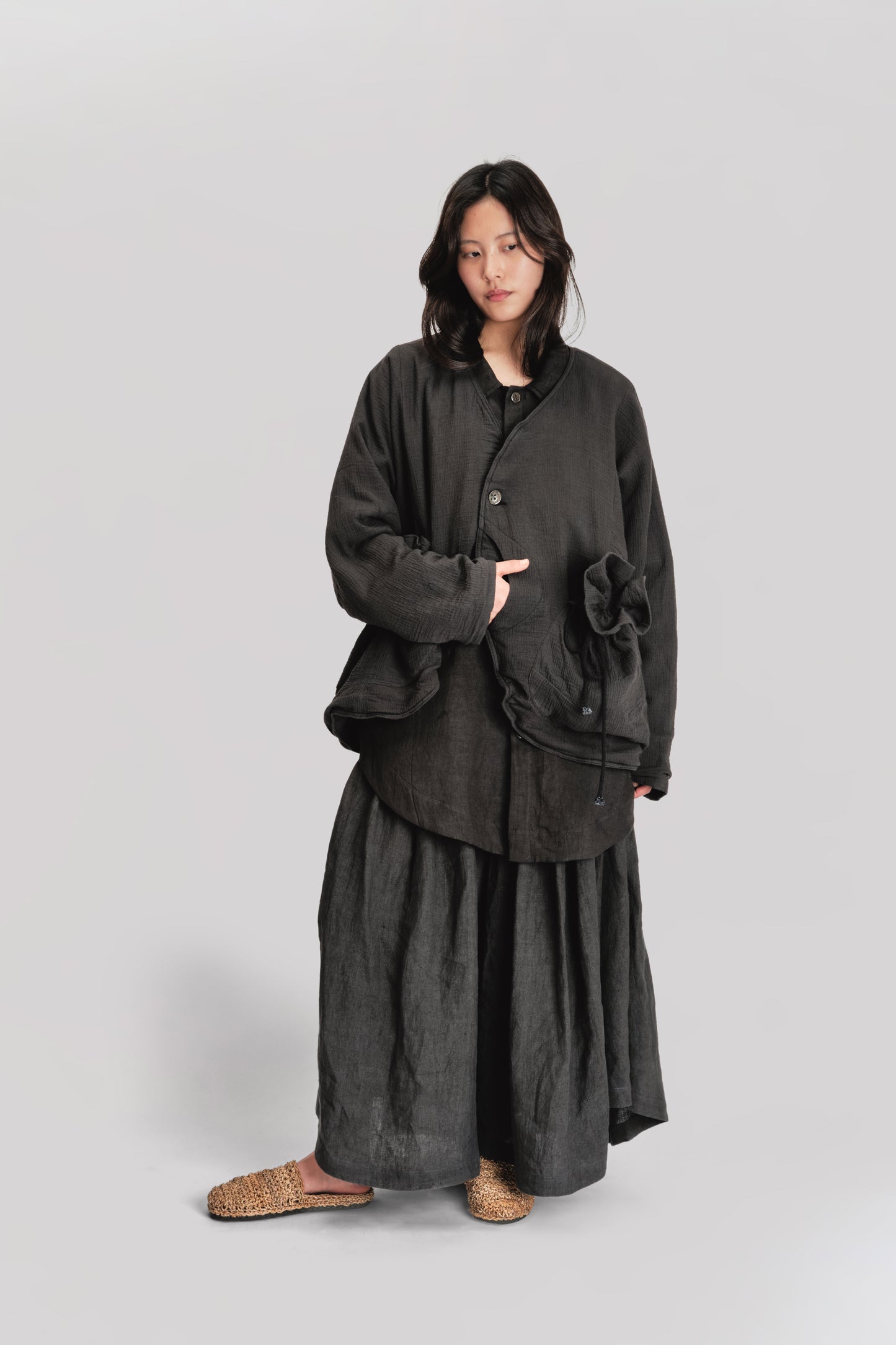 Beekeeper Jacket – Organic Double Gauze – Black