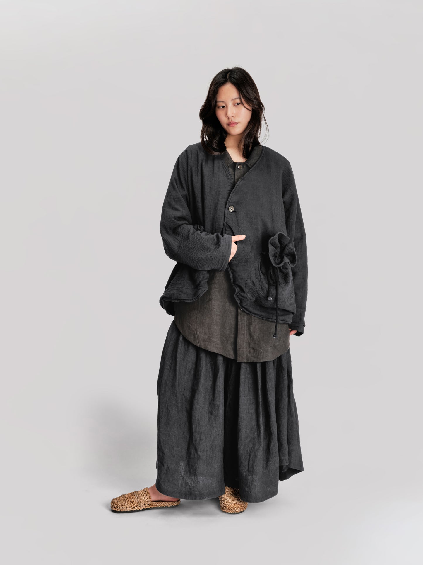 Beekeeper Jacket – Organic Double Gauze – Black