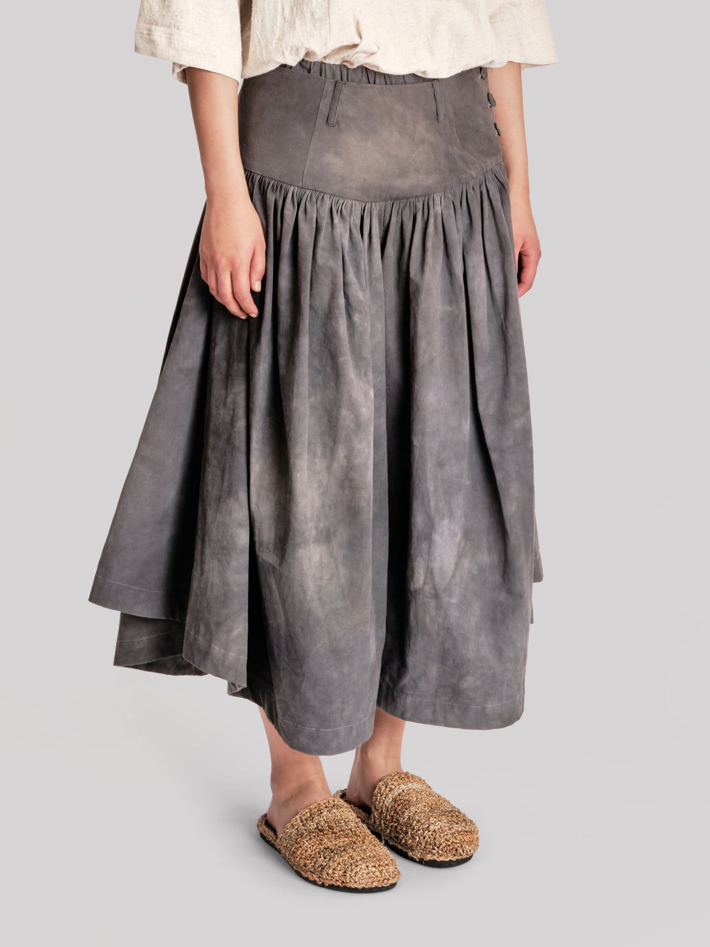 Bedouin Pant - Paper Cotton - Grey