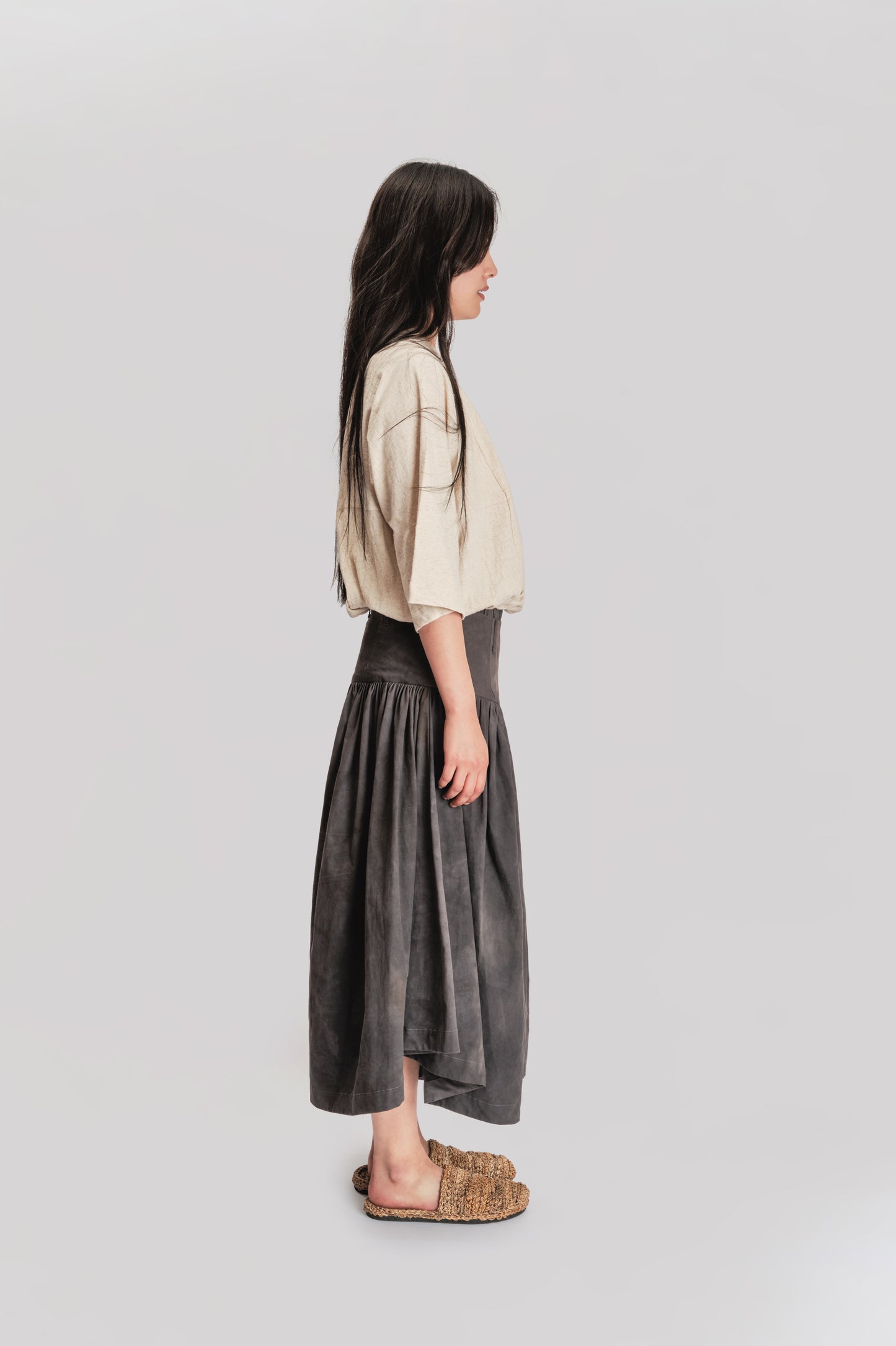 Bedouin Pant - Paper Cotton - Grey
