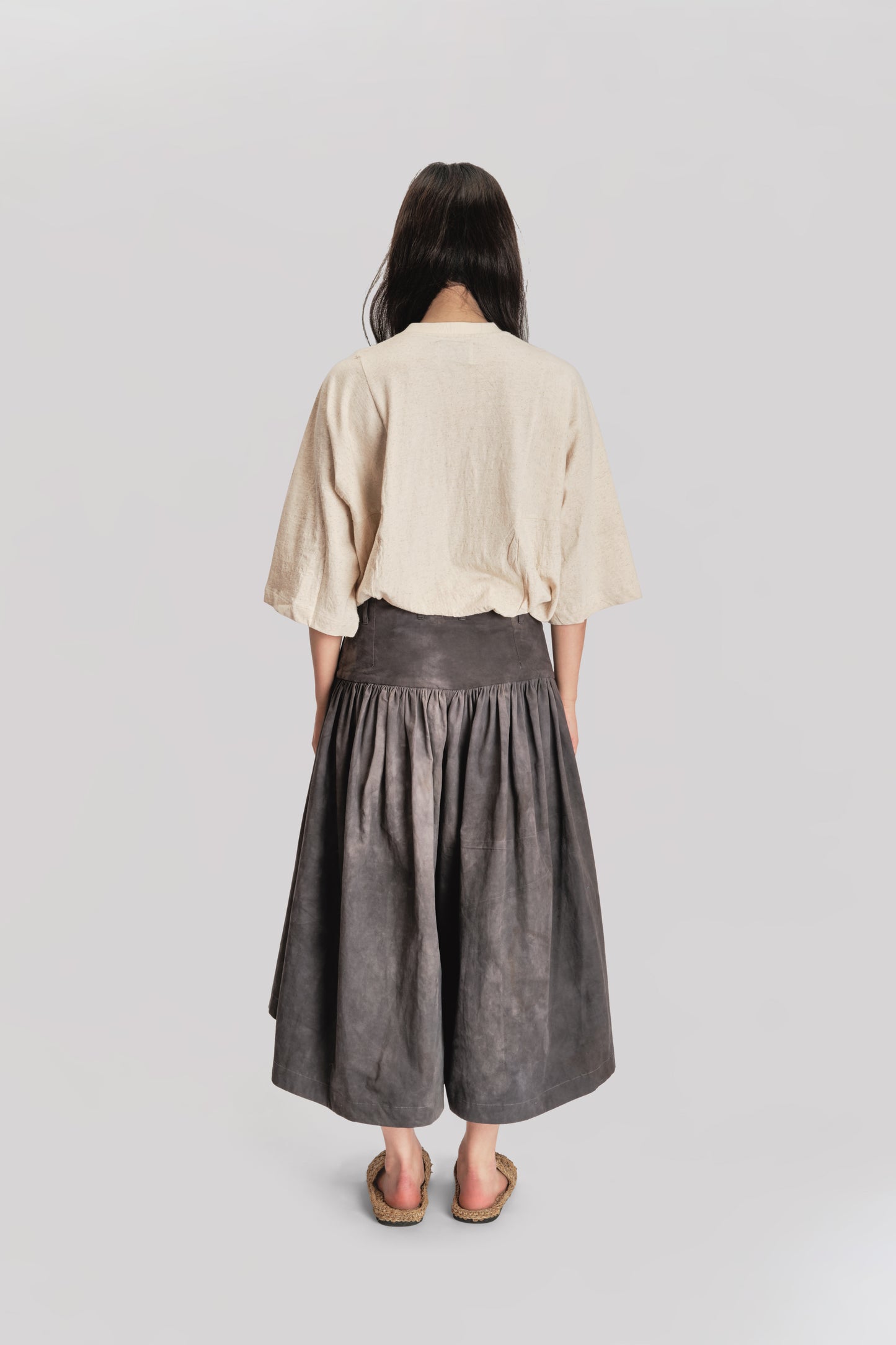 Bedouin Pant - Paper Cotton - Grey