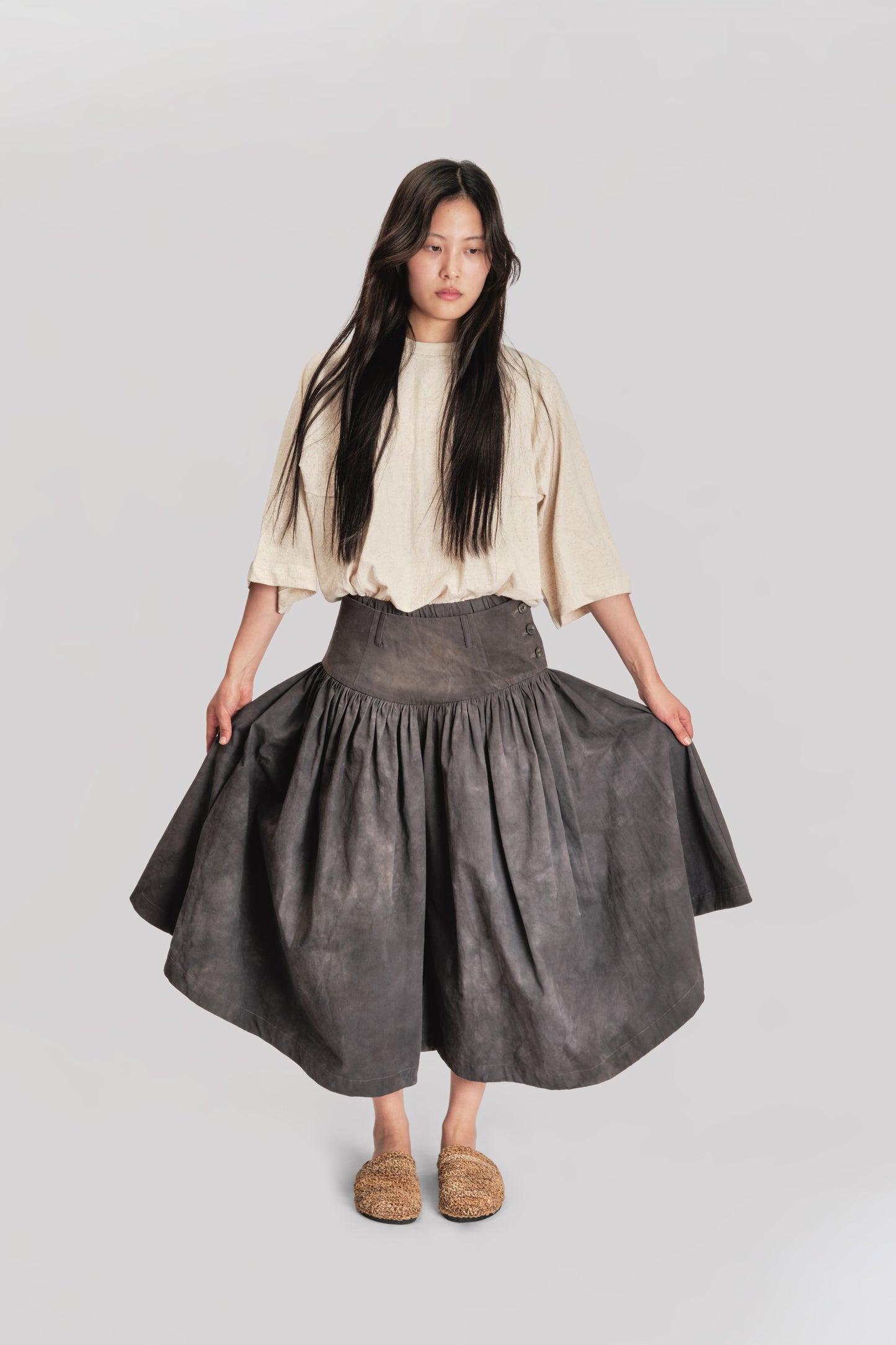 Bedouin Pant - Paper Cotton - Grey