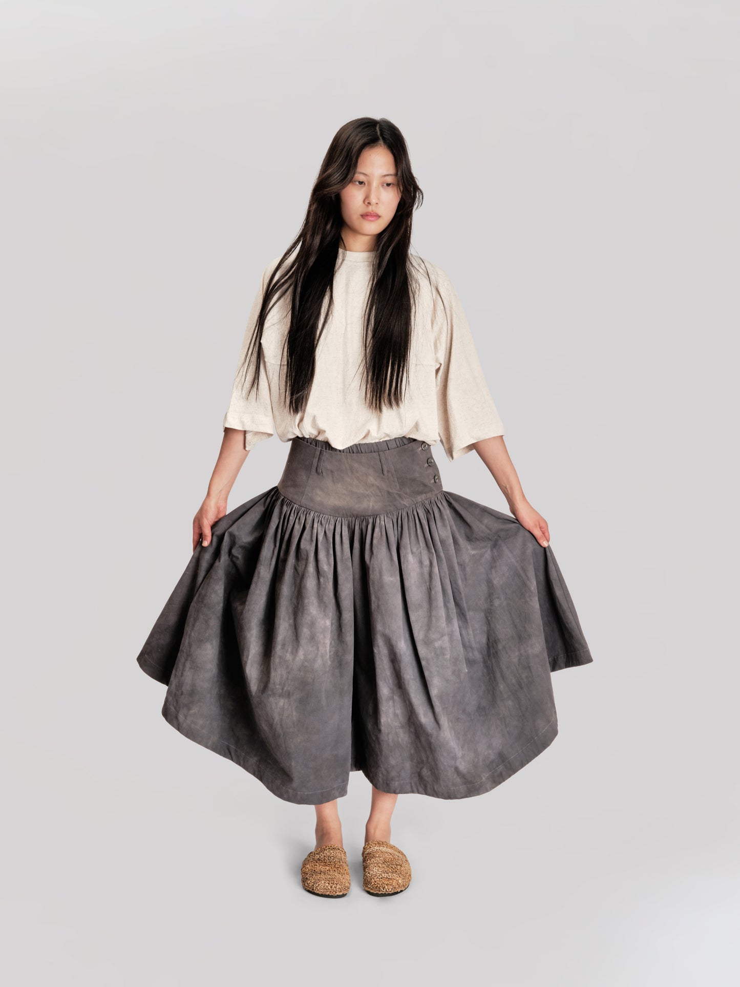 Bedouin Pant - Paper Cotton - Grey
