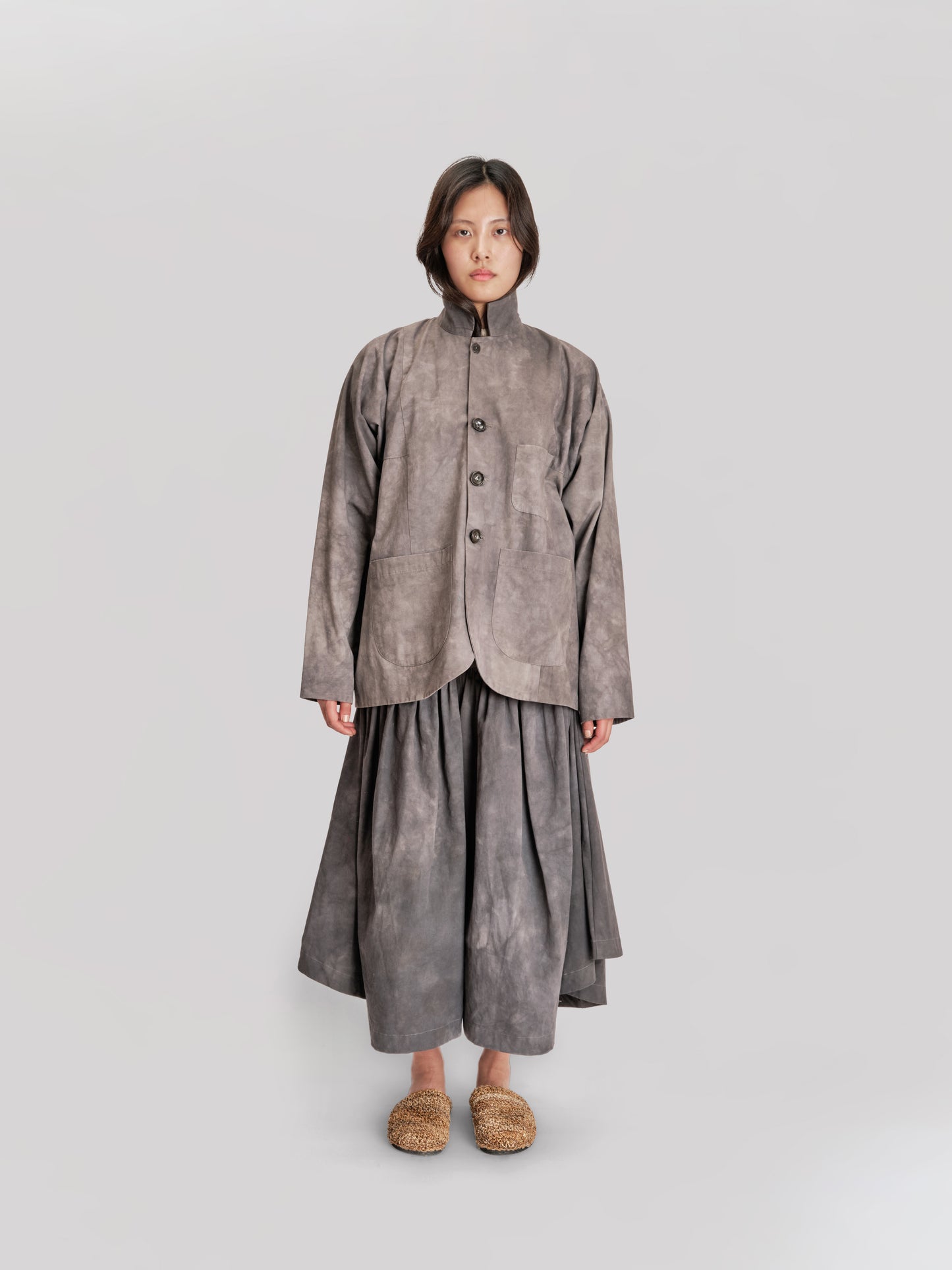 Fisherman Jacket – Paper Cotton – Grey