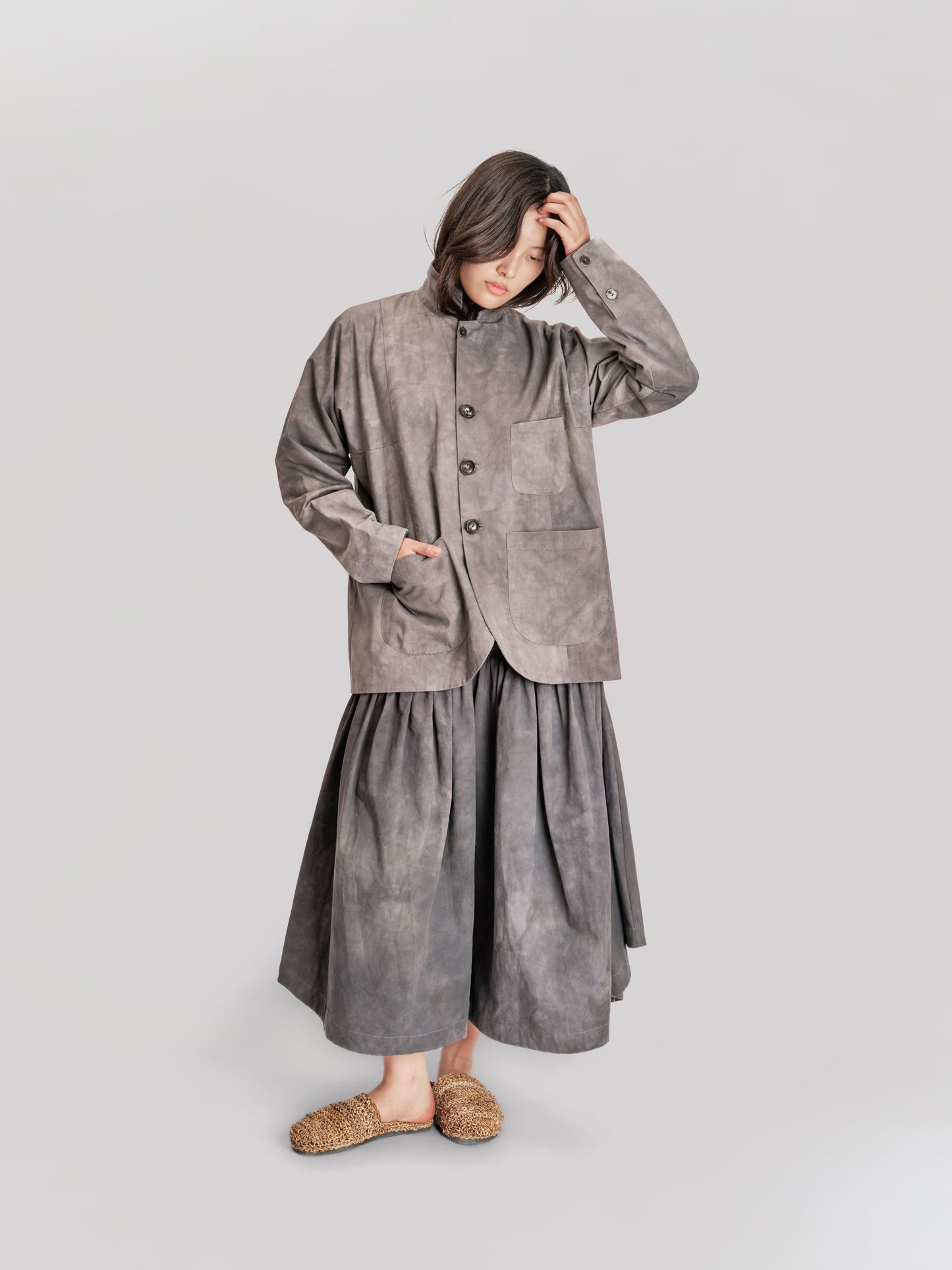 Bedouin Pant - Paper Cotton - Grey