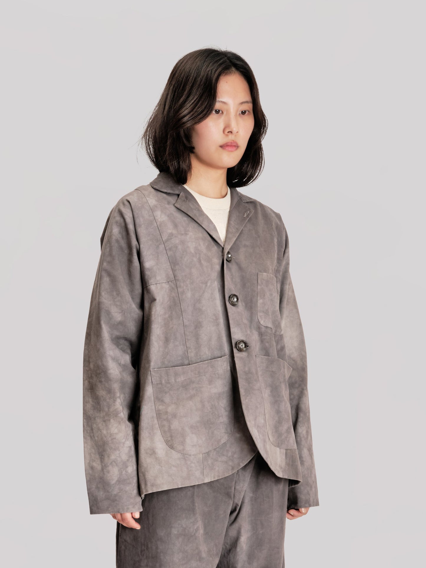 Fisherman Jacket – Paper Cotton – Grey