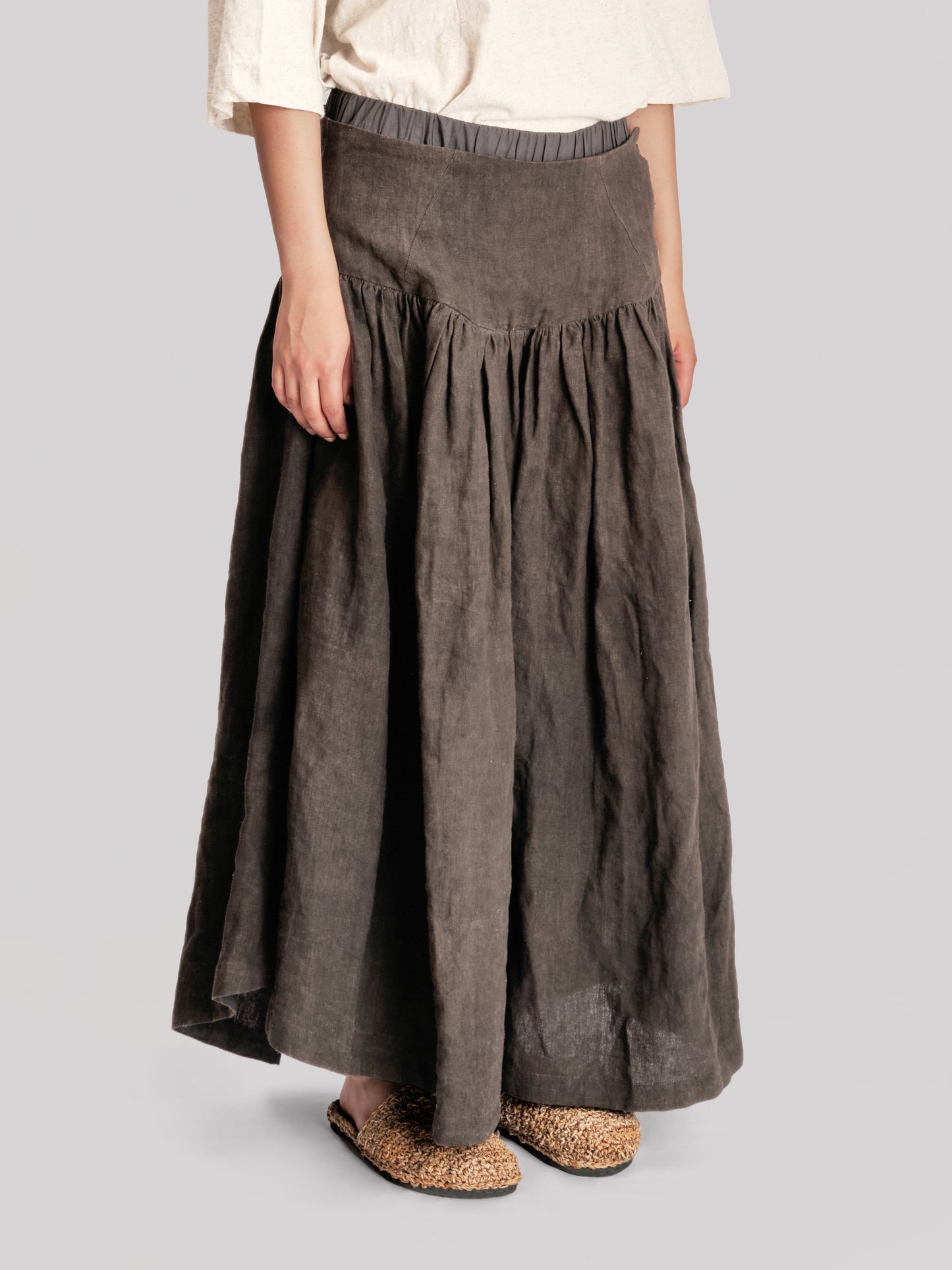 Bedouin Pant - Japanese Stonewashed Linen - Khaki Green