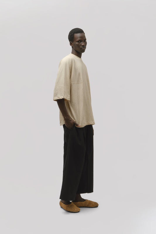 Hobo Pant – Crimped Cotton – Black