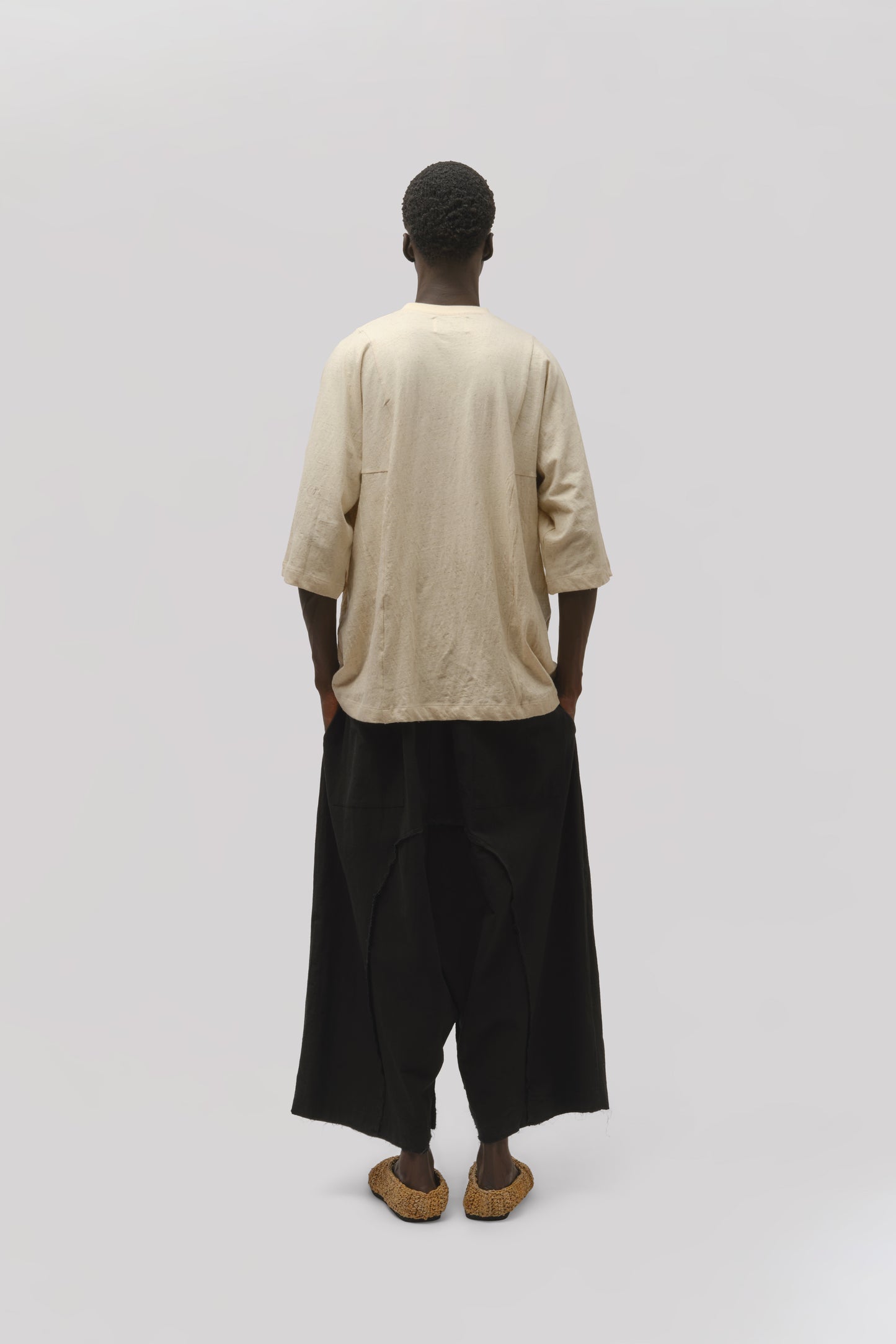 Hobo Pant – Crimped Cotton – Black