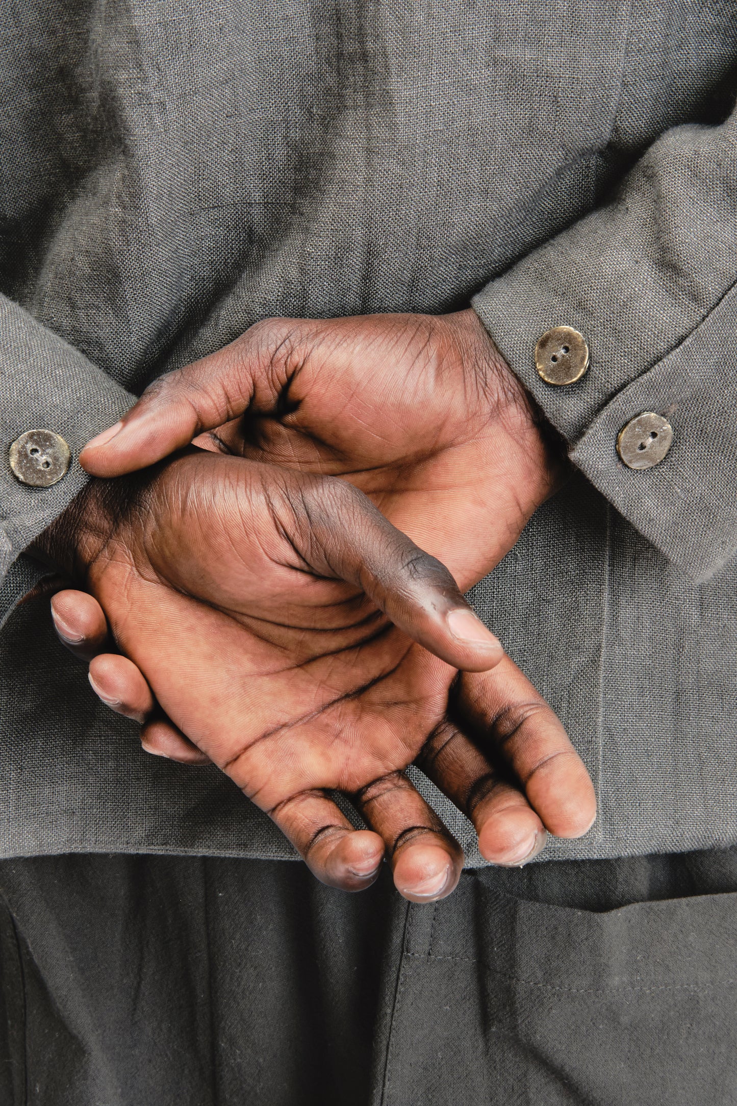 Fisherman Jacket – Japanese Stonewashed Linen – Black