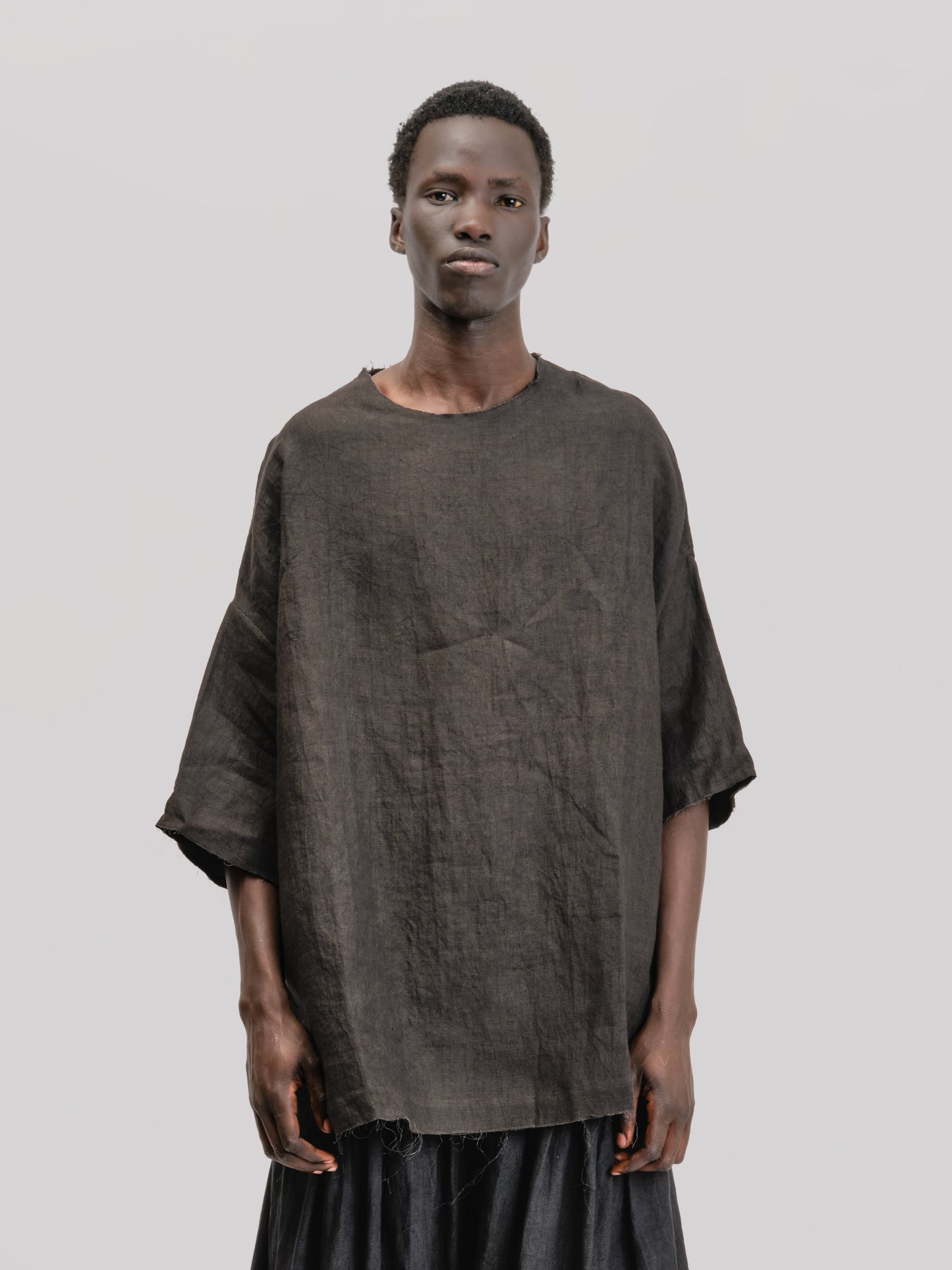 Beekeeper T-Shirt – Japanese Stonewashed Linen - Black