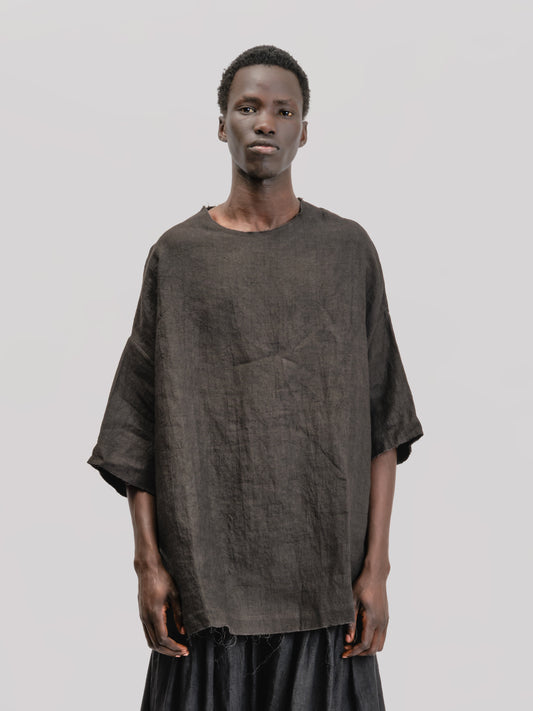 Beekeeper T-Shirt – Japanese Stonewashed Linen - Black