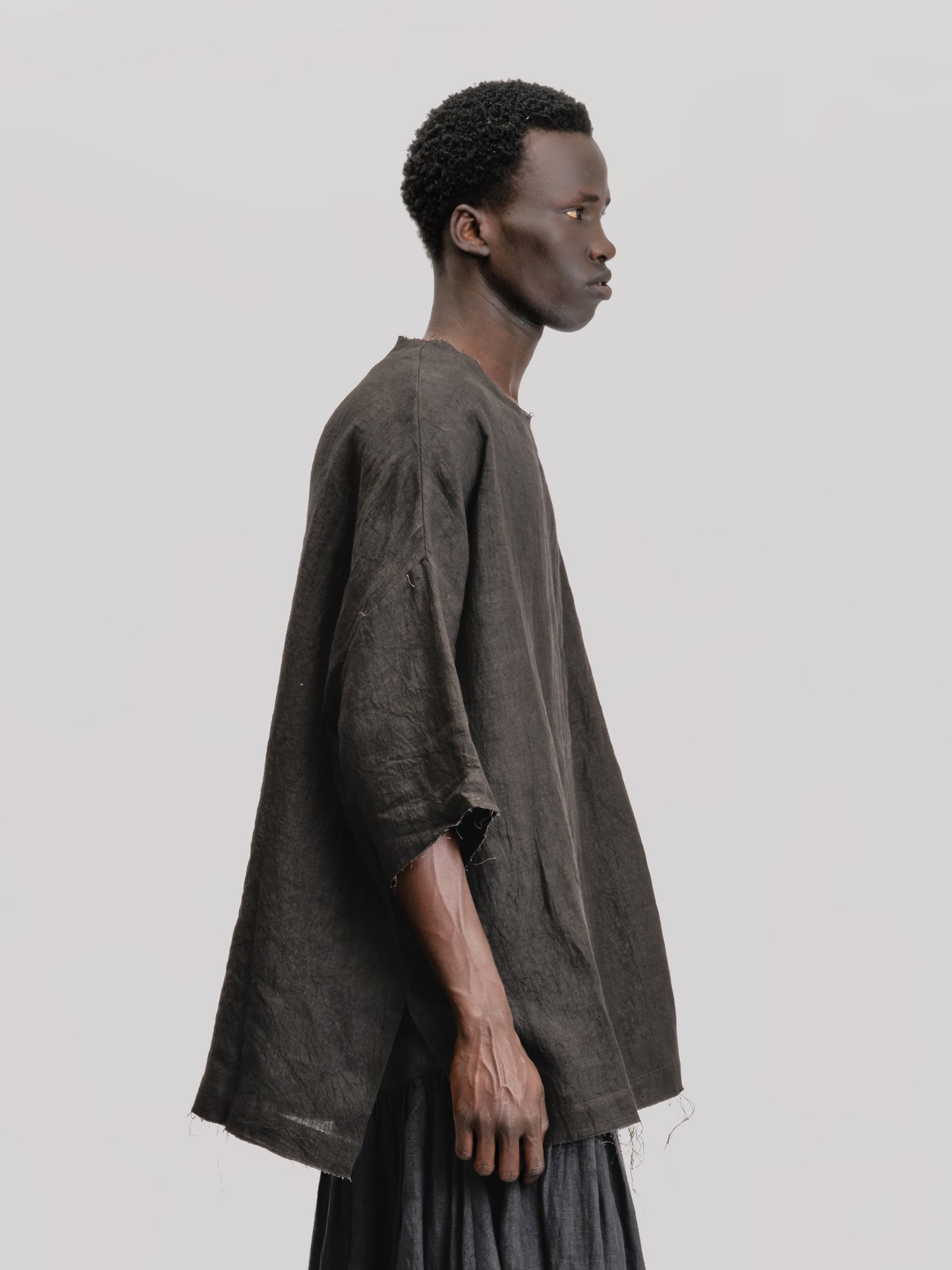 Beekeeper T-Shirt – Japanese Stonewashed Linen - Black