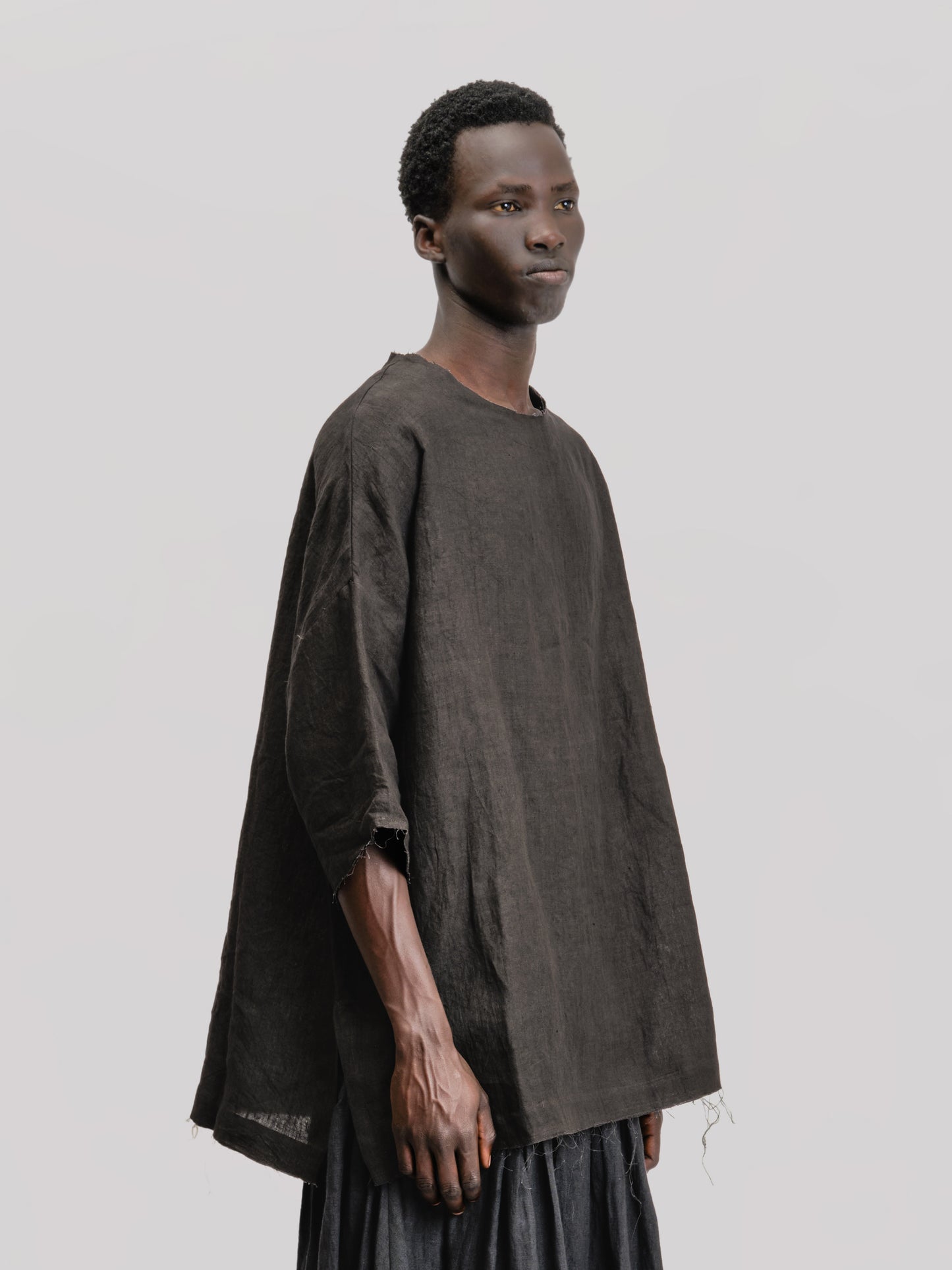 Beekeeper T-Shirt – Japanese Stonewashed Linen - Black