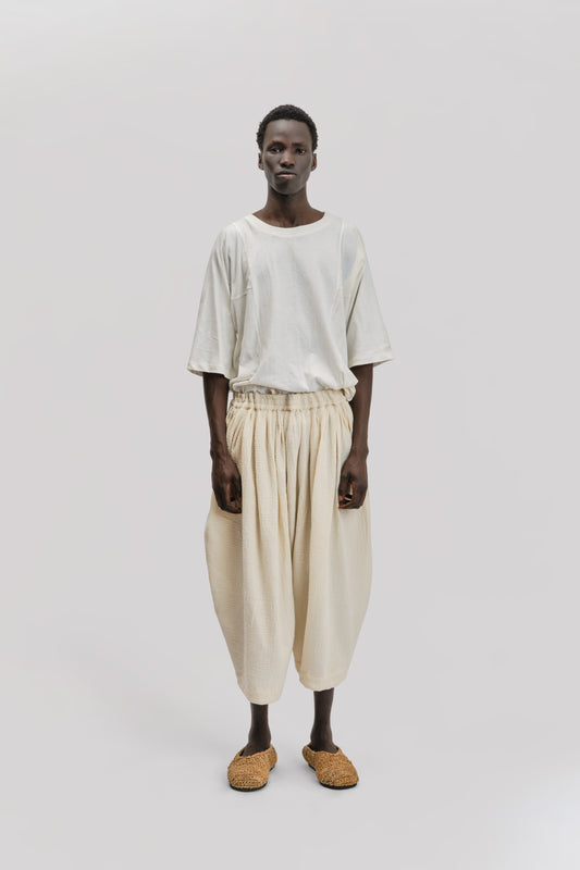 Hobo T-Shirt – Cotton Linen Jersey – White