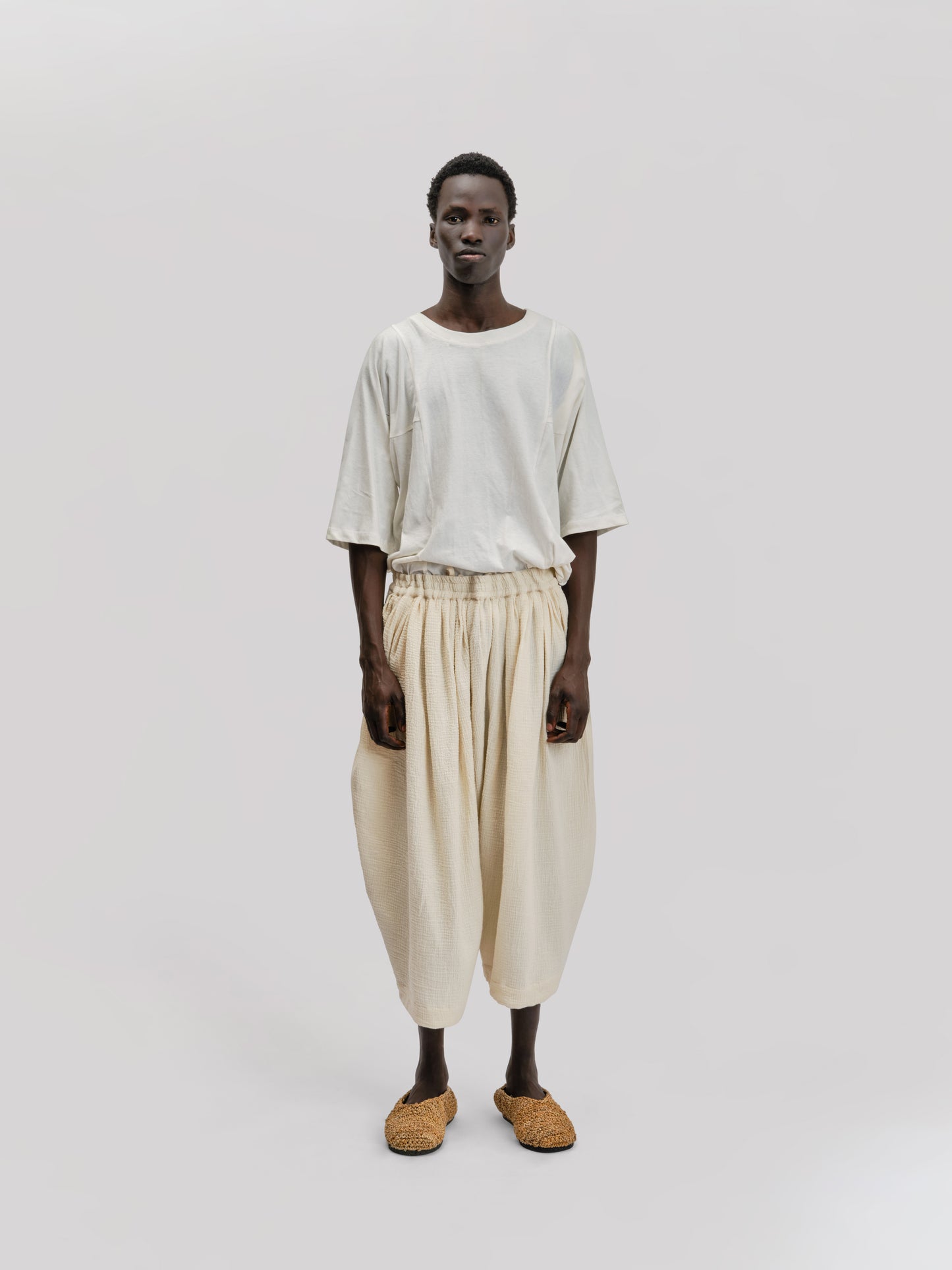 Hobo T-Shirt – Cotton Linen Jersey – White