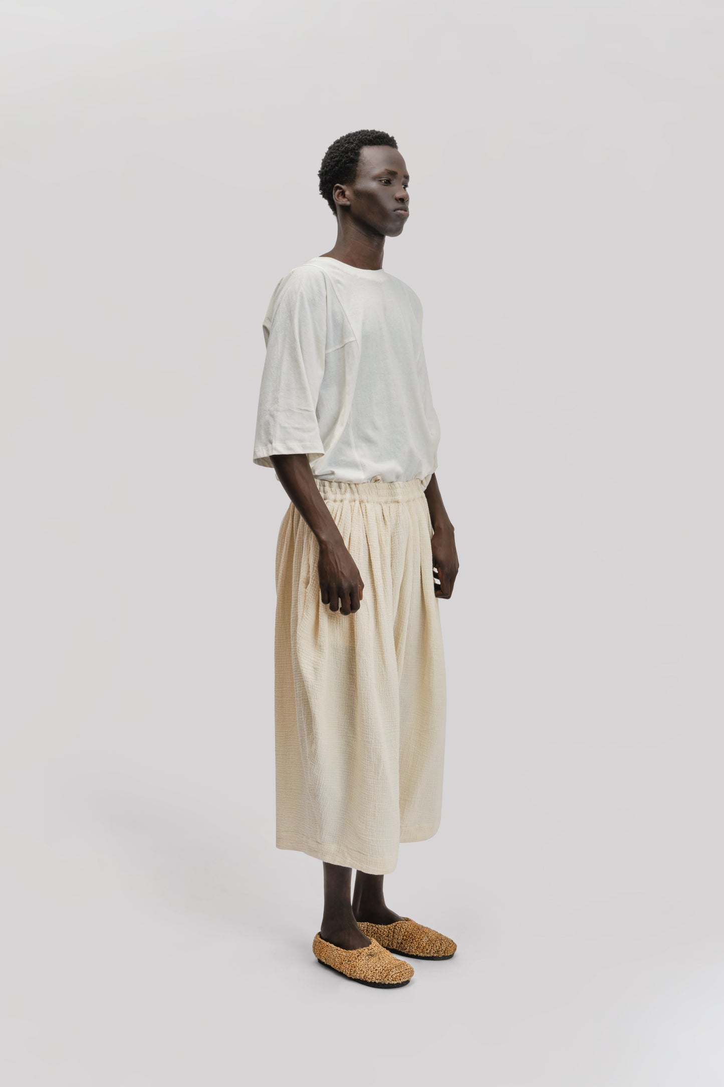 Hobo T-Shirt – Cotton Linen Jersey – White