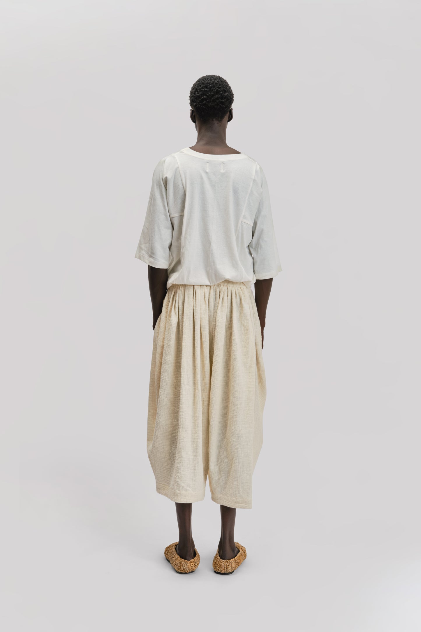 Hobo T-Shirt – Cotton Linen Jersey – White