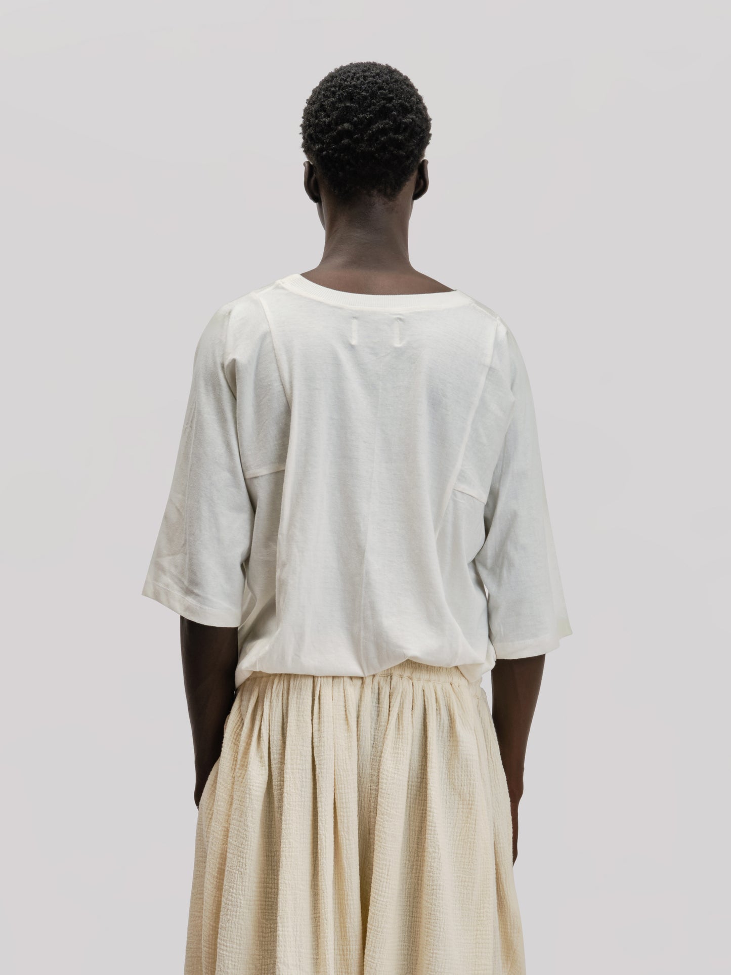 Hobo T-Shirt – Cotton Linen Jersey – White