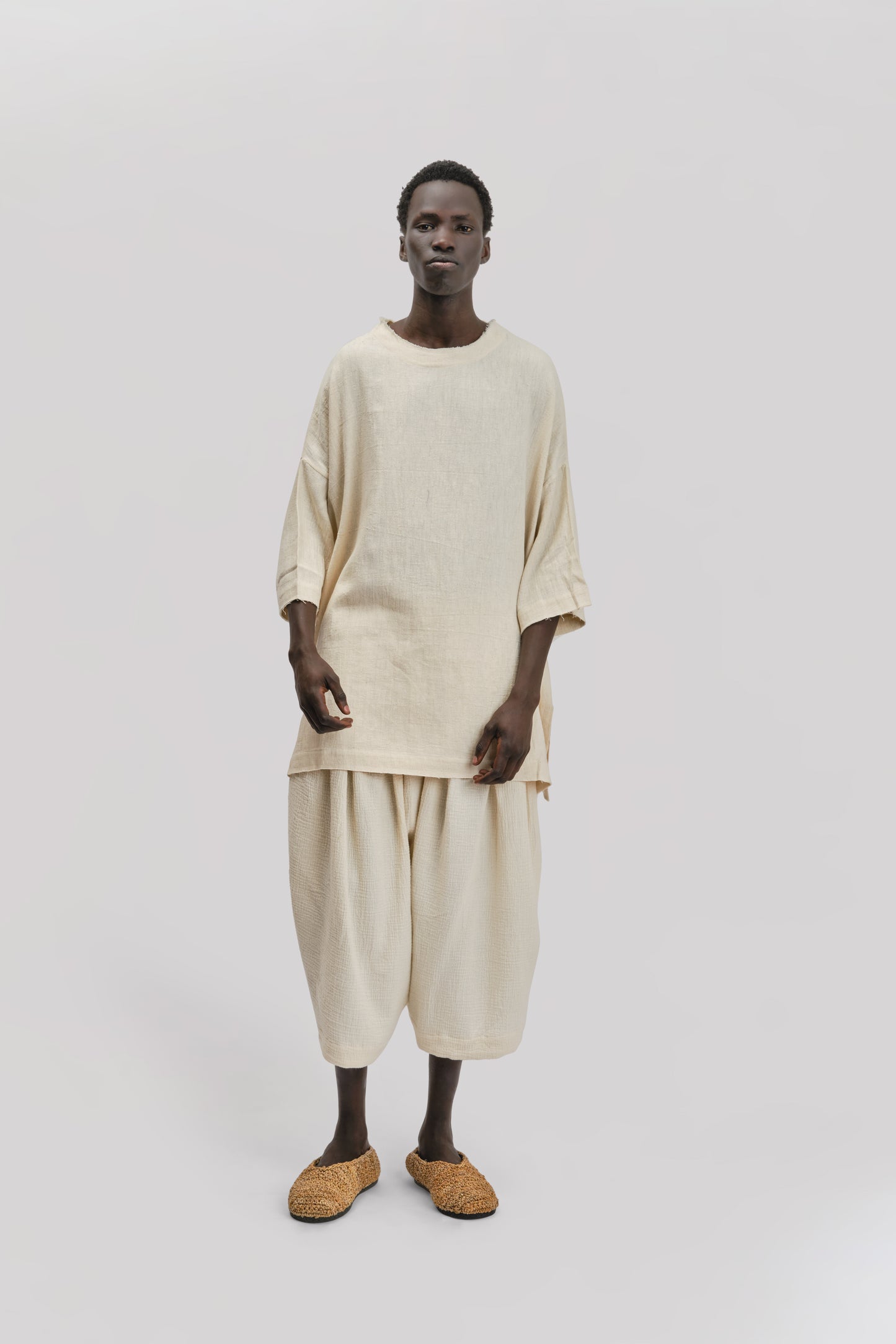 Beekeeper T-Shirt – Handwoven Kala Cotton - Cream