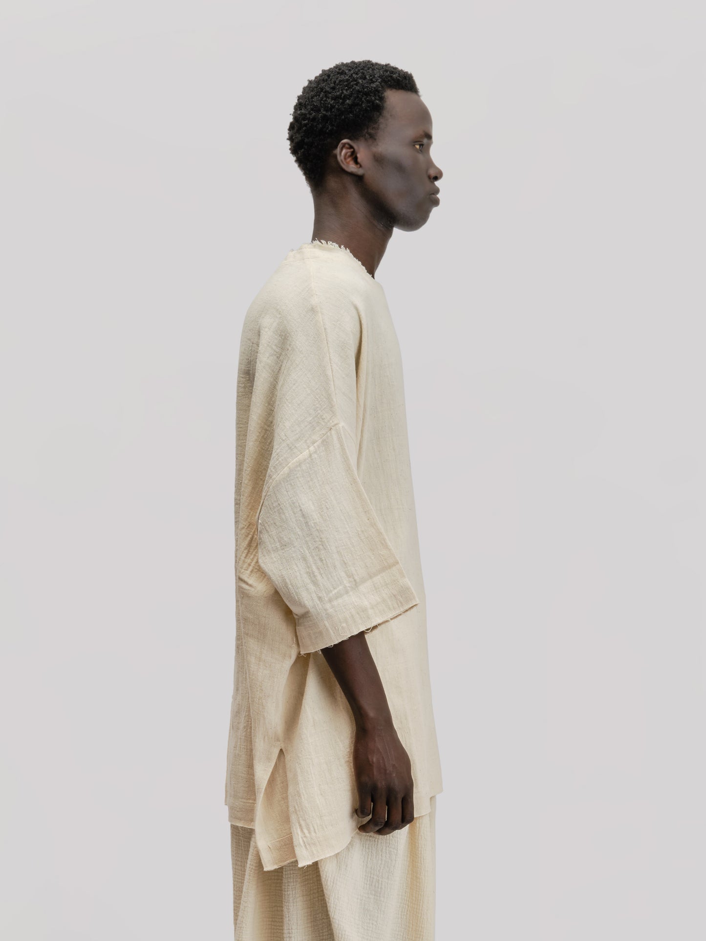 Beekeeper T-Shirt – Handwoven Kala Cotton - Cream