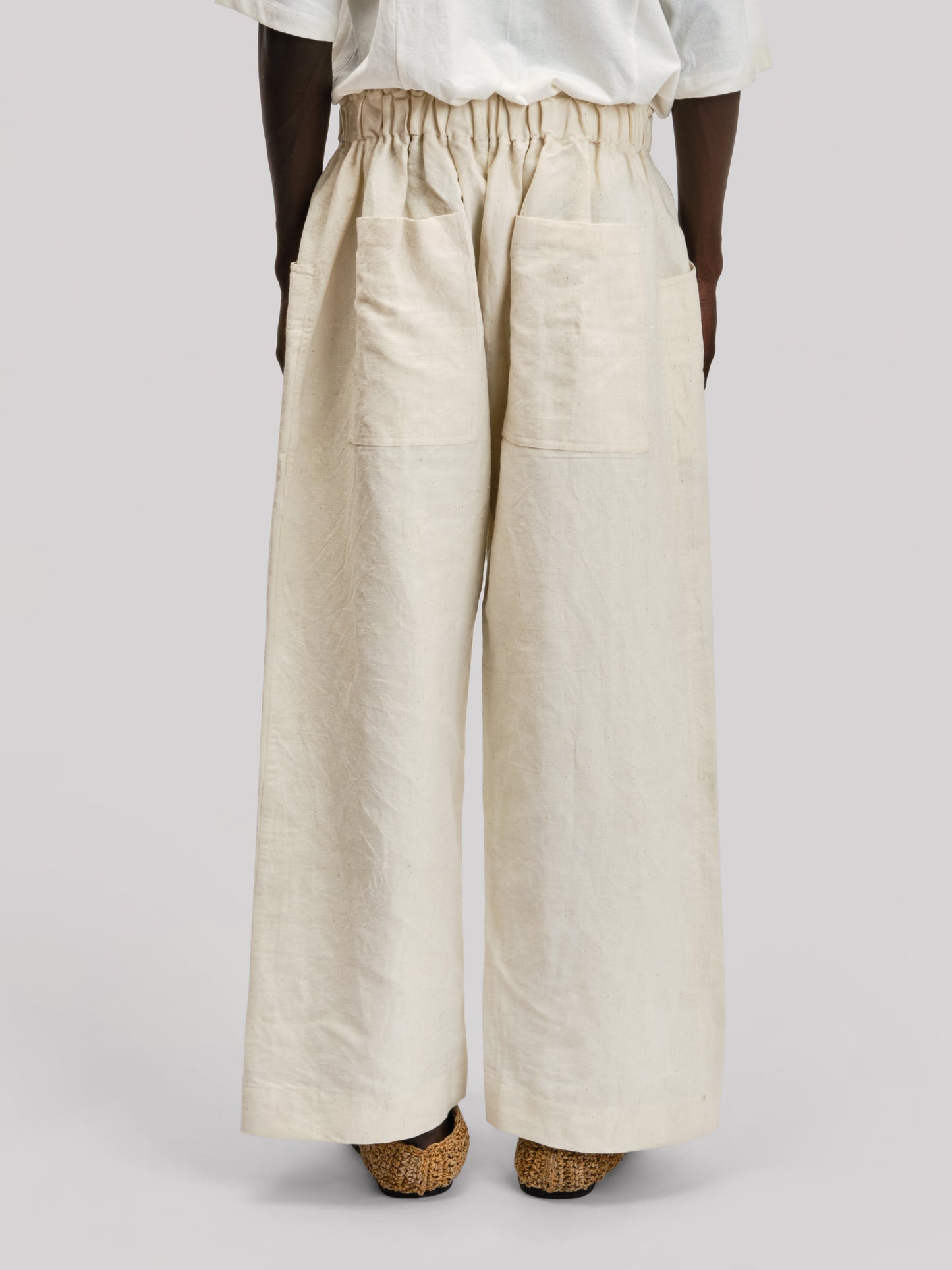 Farmer Pant – Cotton Linen – Cream