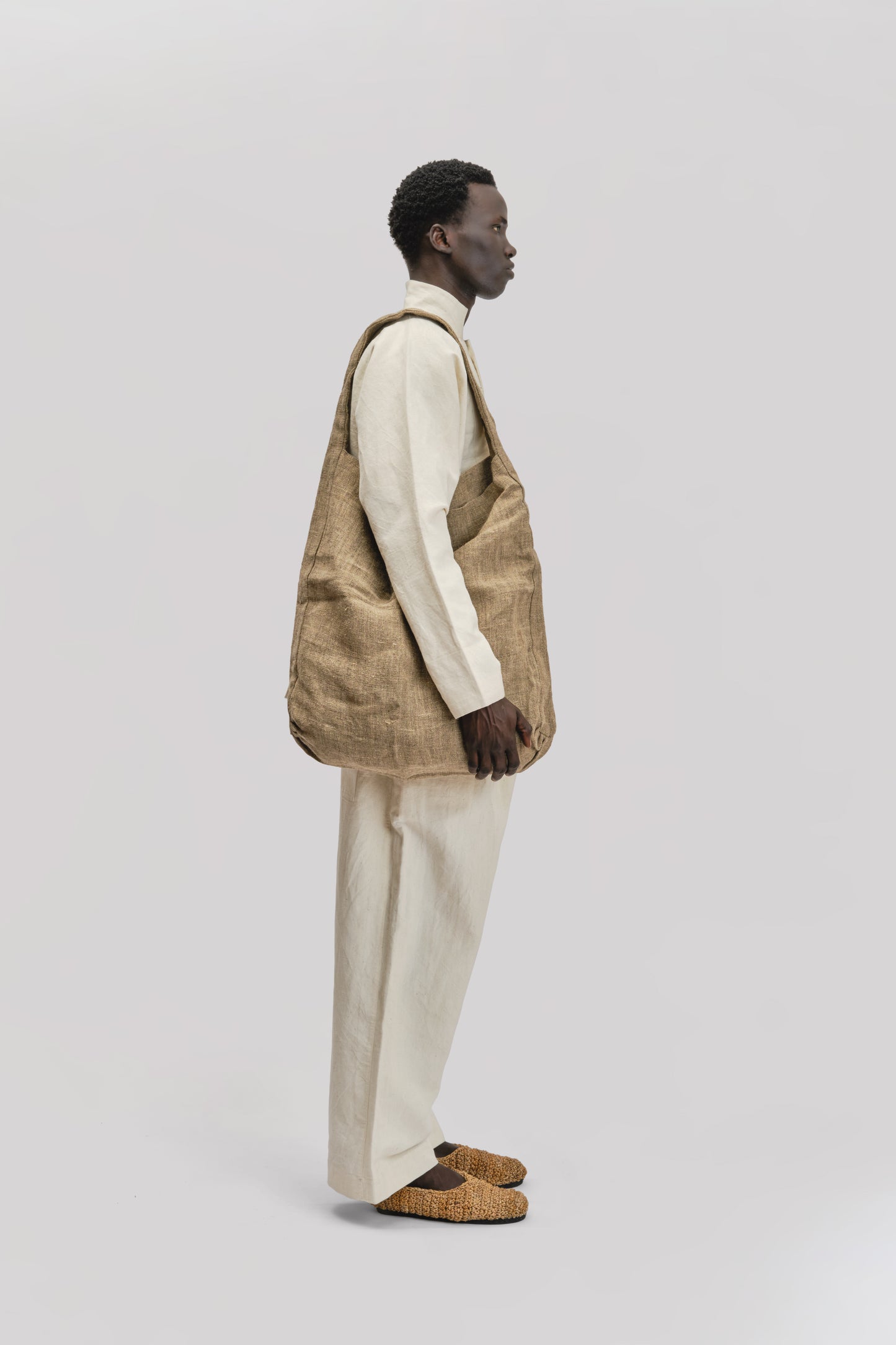 Single Bag – Handwoven Hemp – Natural